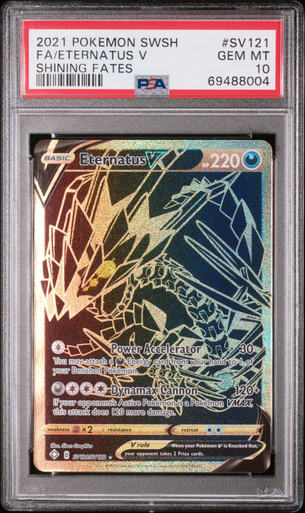 PSA 10 Eternatus V Gold (Graded Card) Phurion PSA 10 Eternatus V Gold (Graded Card) Phurion