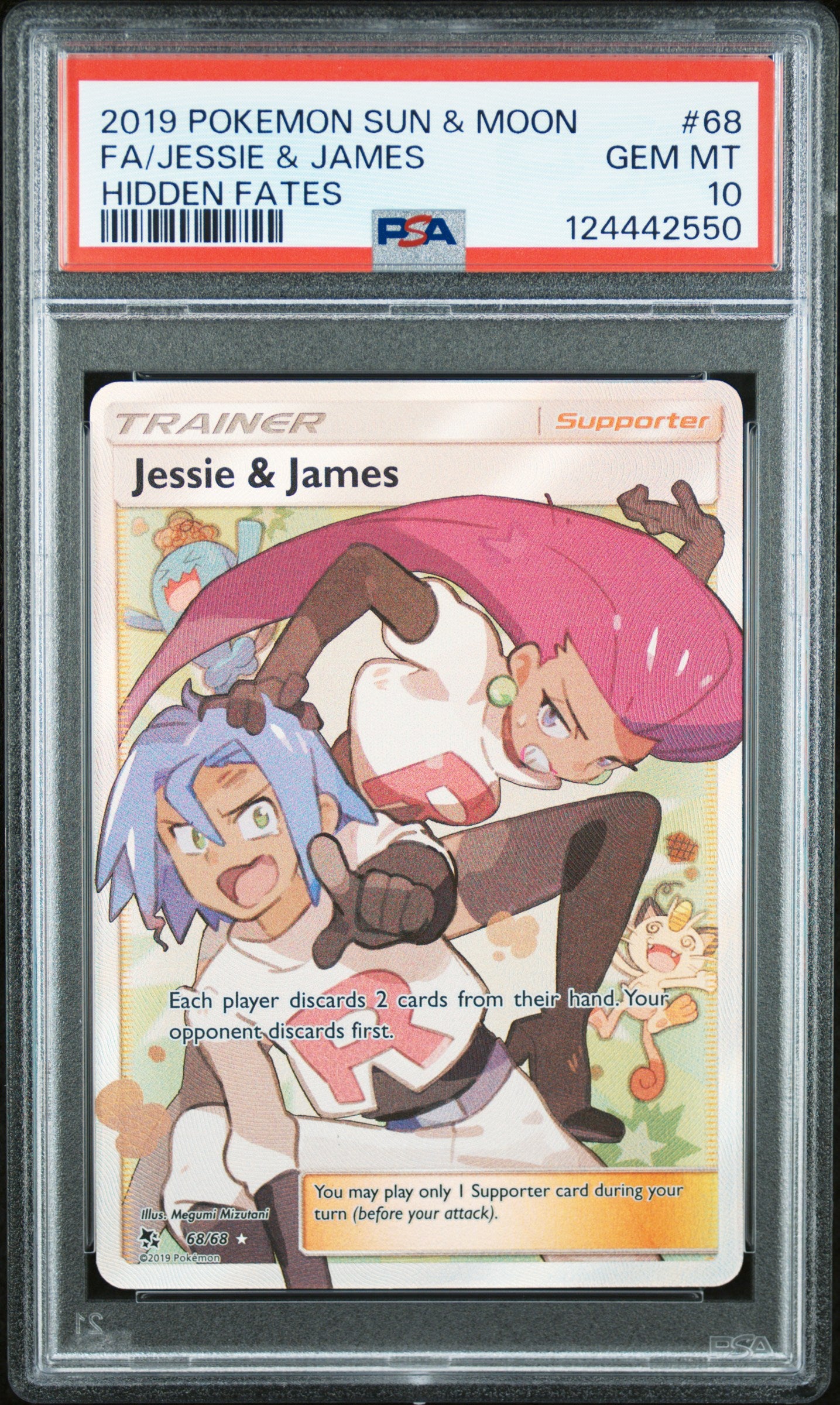 PSA 10 Jessie & James Full Art Trainer (Graded Card)