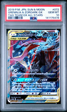 Load image into Gallery viewer, PSA 10 Japanese Greninja &amp; Zoroark GX Tag Team (Graded Card)
