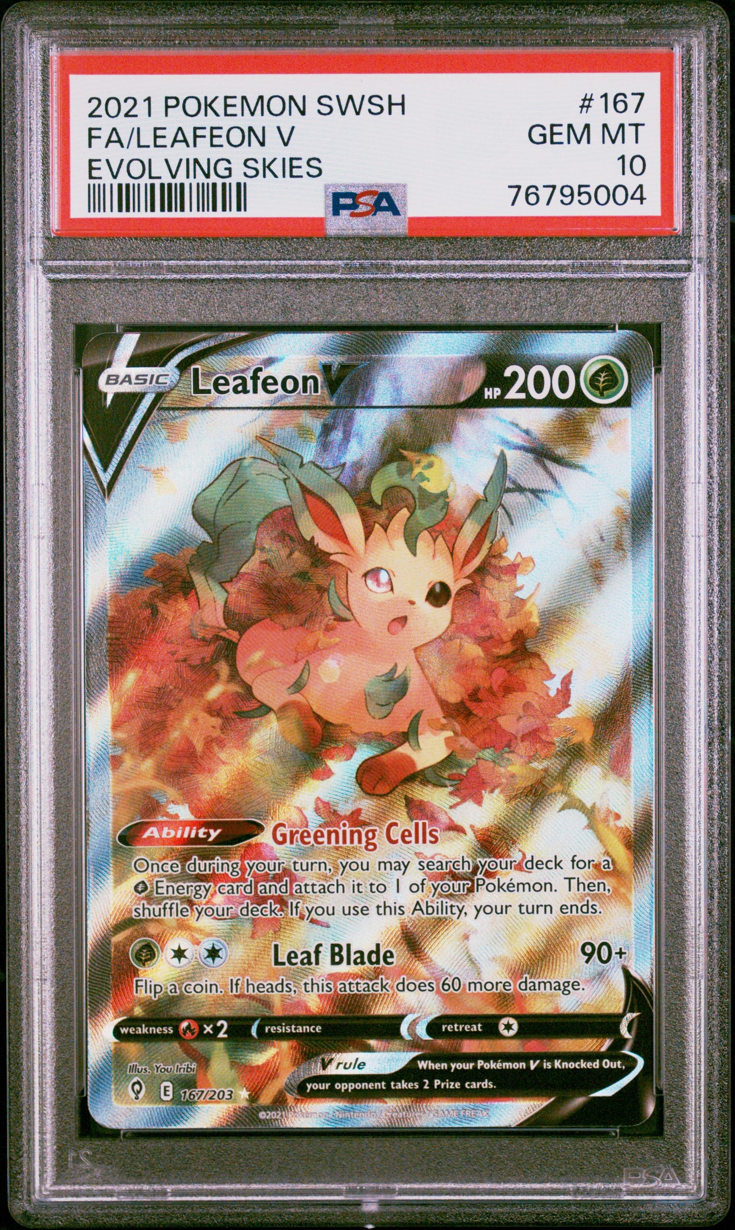 PSA 10 Leafeon V Alt Art (Graded Card) PSA 10 Leafeon V Alt Art (Graded Card)