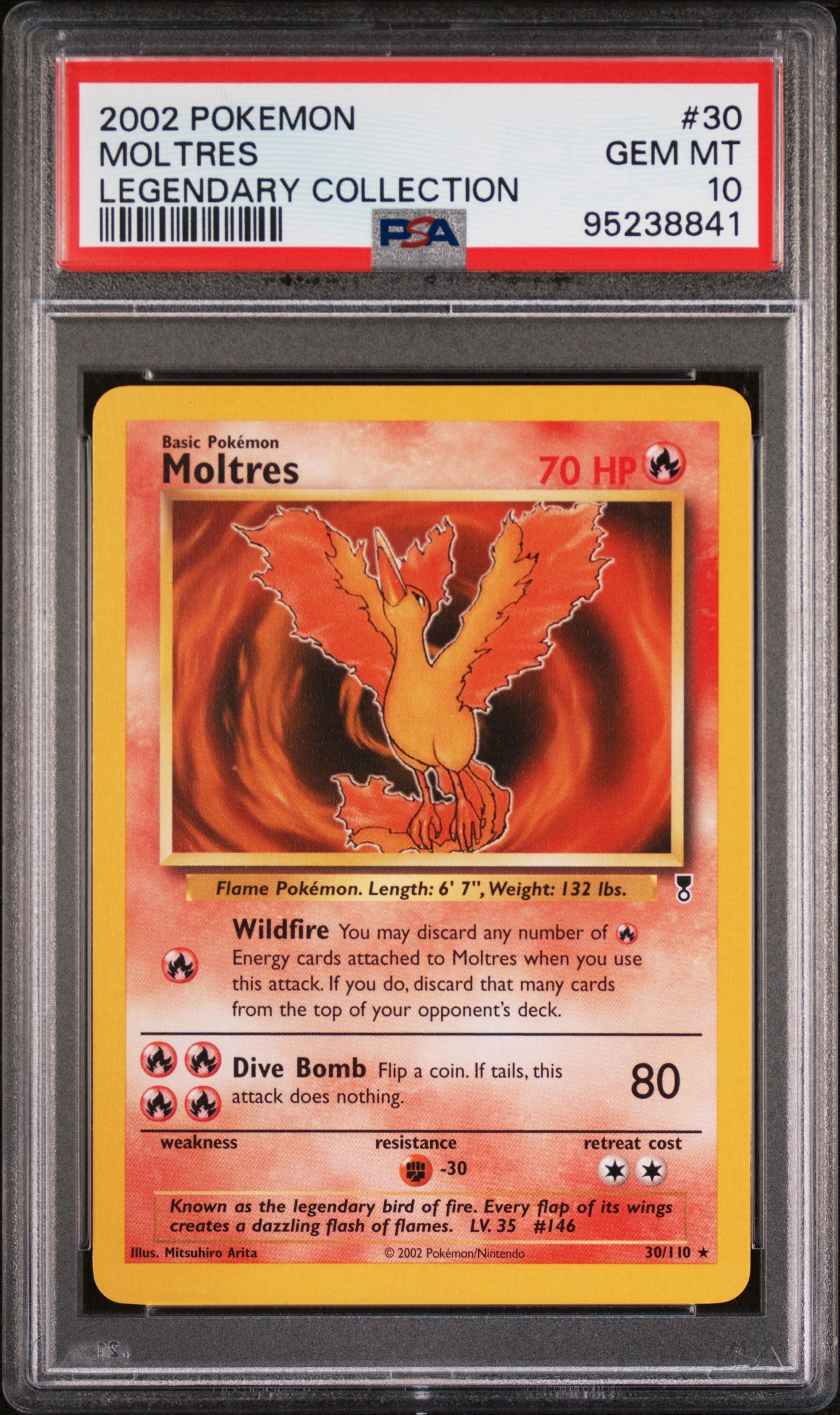 PSA 10 Moltres Non Holo Rare (Graded Card) – Phurion