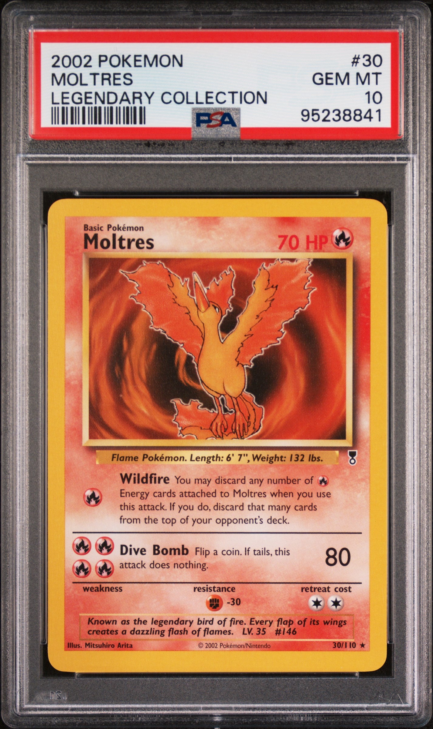 PSA 10 Moltres Non Holo Rare (Graded Card)