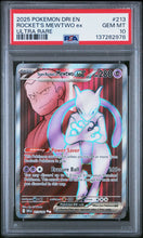 Load image into Gallery viewer, PSA 10 Team Rocket's Mewtwo ex Full Art (Graded Card)
