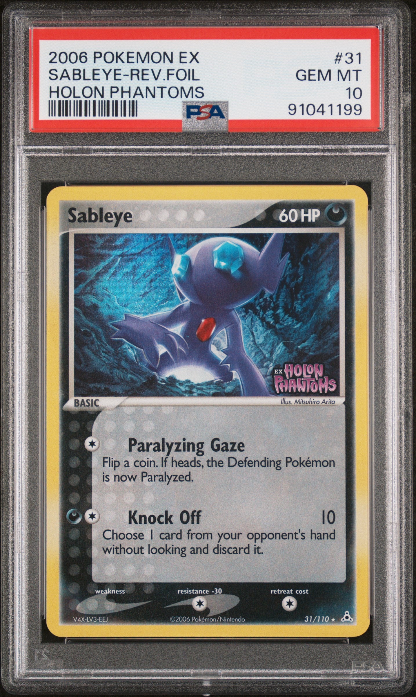 PSA 10 Sableye Reverse Holo (Graded Card)