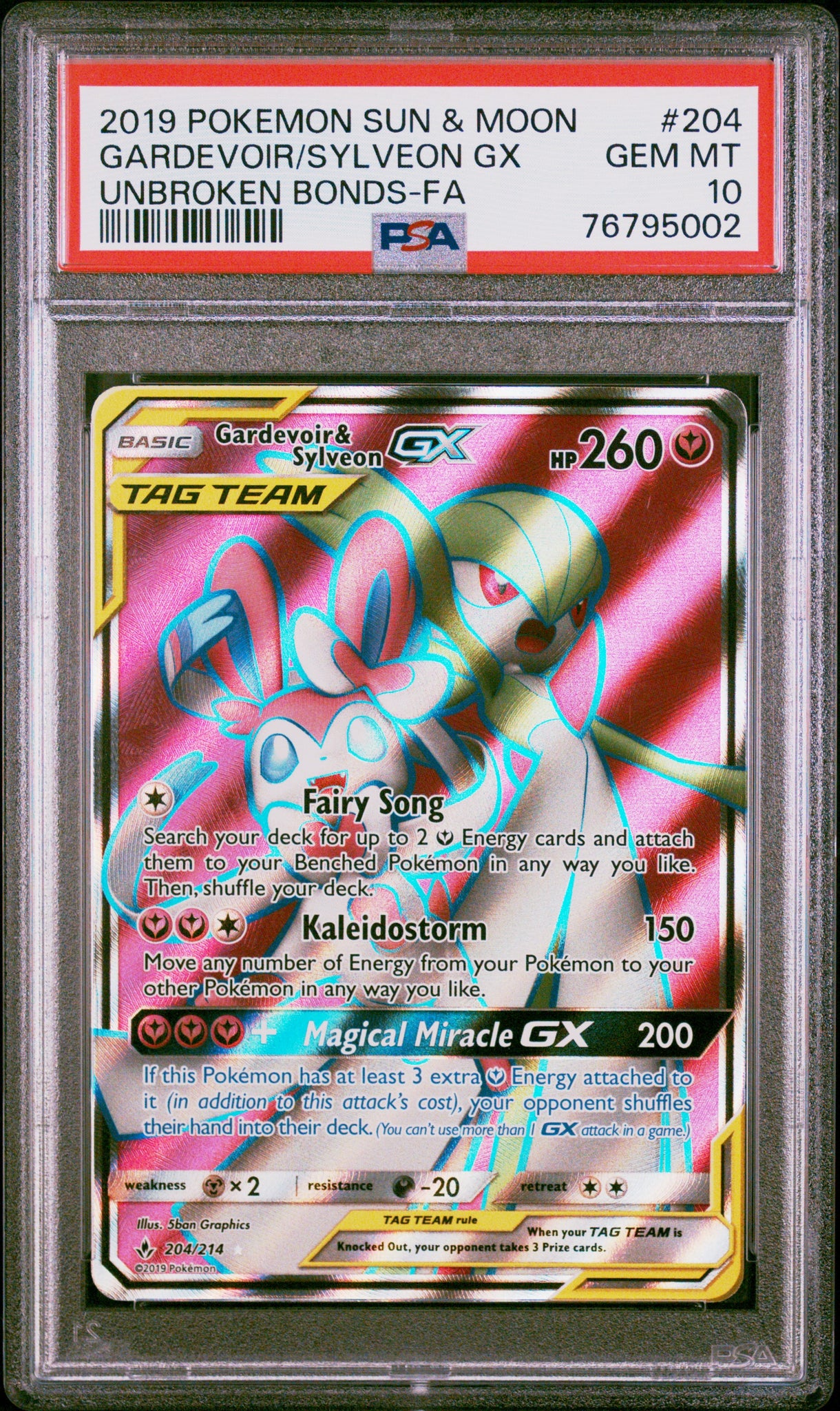PSA 10 Gardevoir & Sylveon GX Full Art (Graded Card) Phurion PSA 10 Gardevoir & Sylveon GX Full Art (Graded Card) Phurion