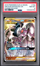 Load image into Gallery viewer, PSA 8 Arceus &amp; Dialga &amp; Palkia GX (Graded Card)
