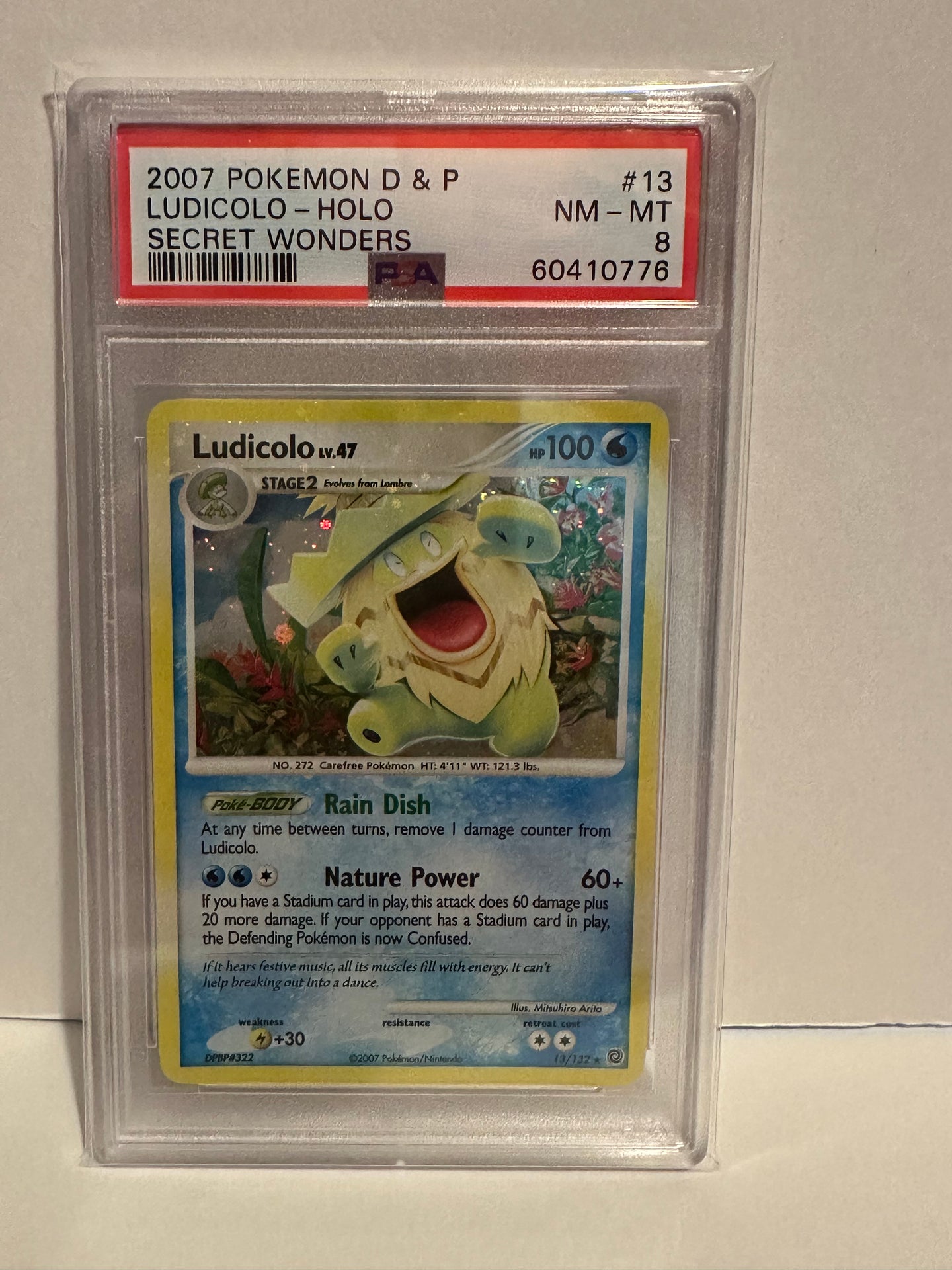 PSA 8 Ludicolo DP Holo (Graded Card)