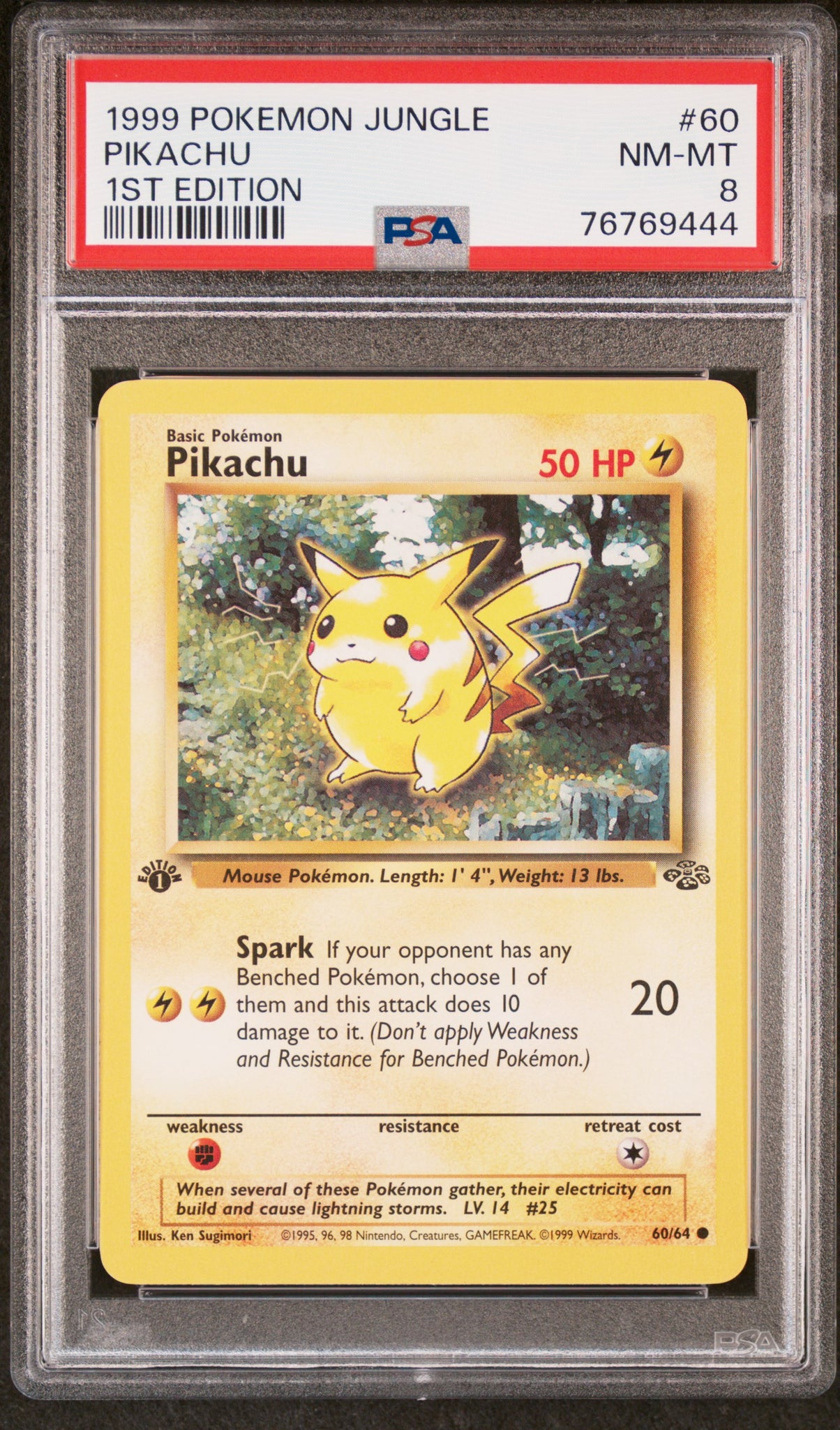 PSA 8 Pikachu 1st Edition (Graded Card) Phurion PSA 8 Pikachu 1st Edition (Graded Card) Phurion