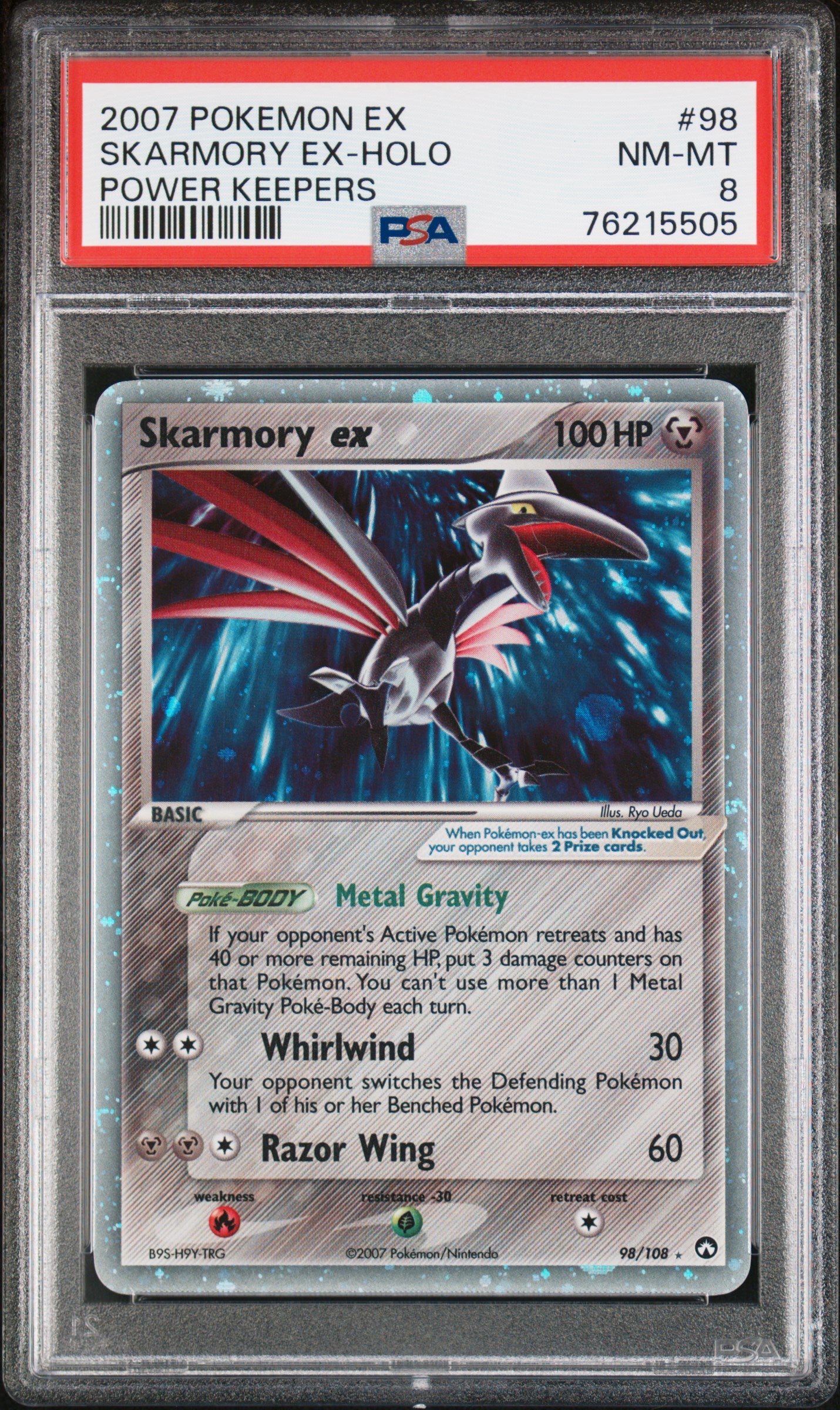 PSA 8 Skarmory ex (Graded Card)