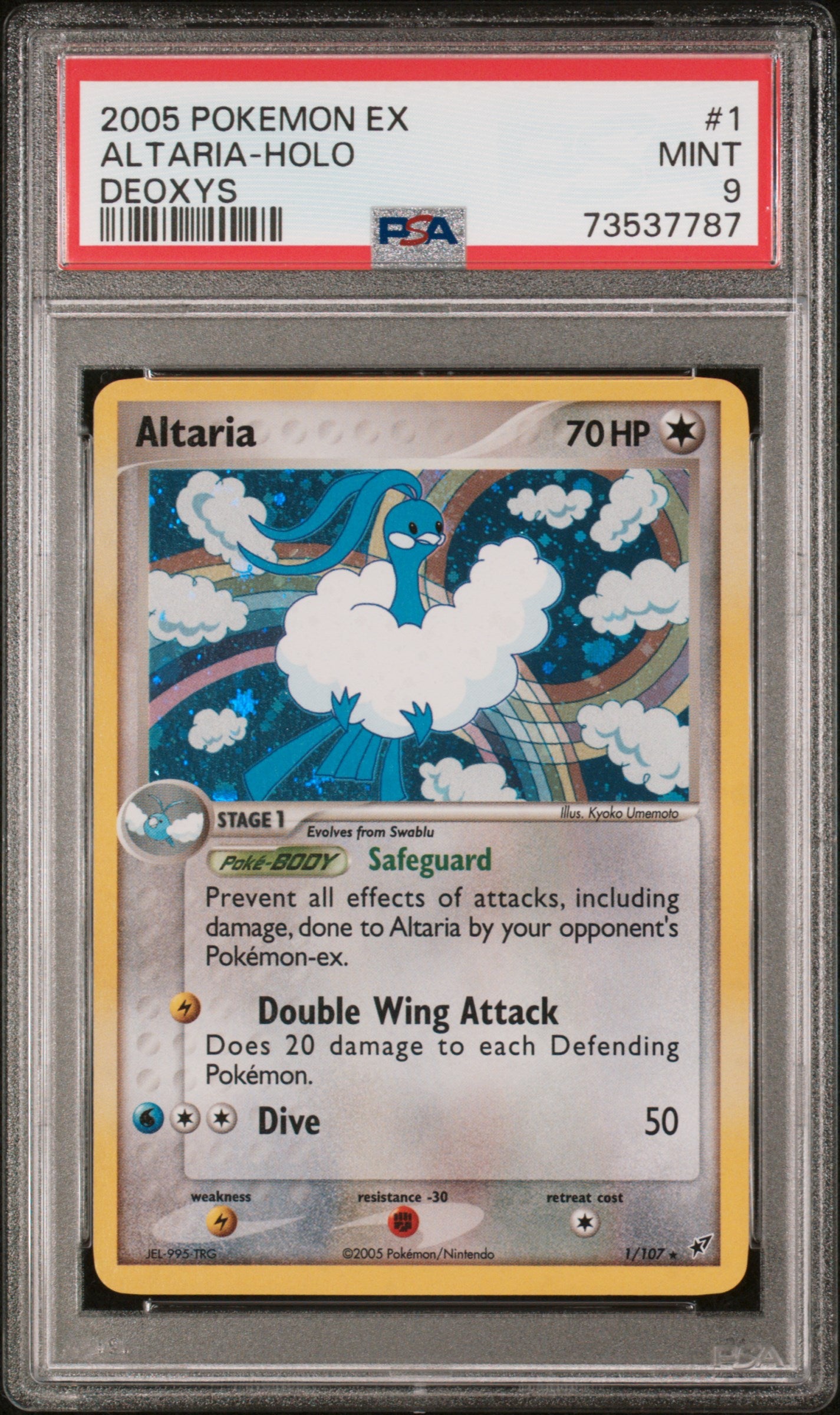 PSA 9 Altaria Holo (Graded Card)