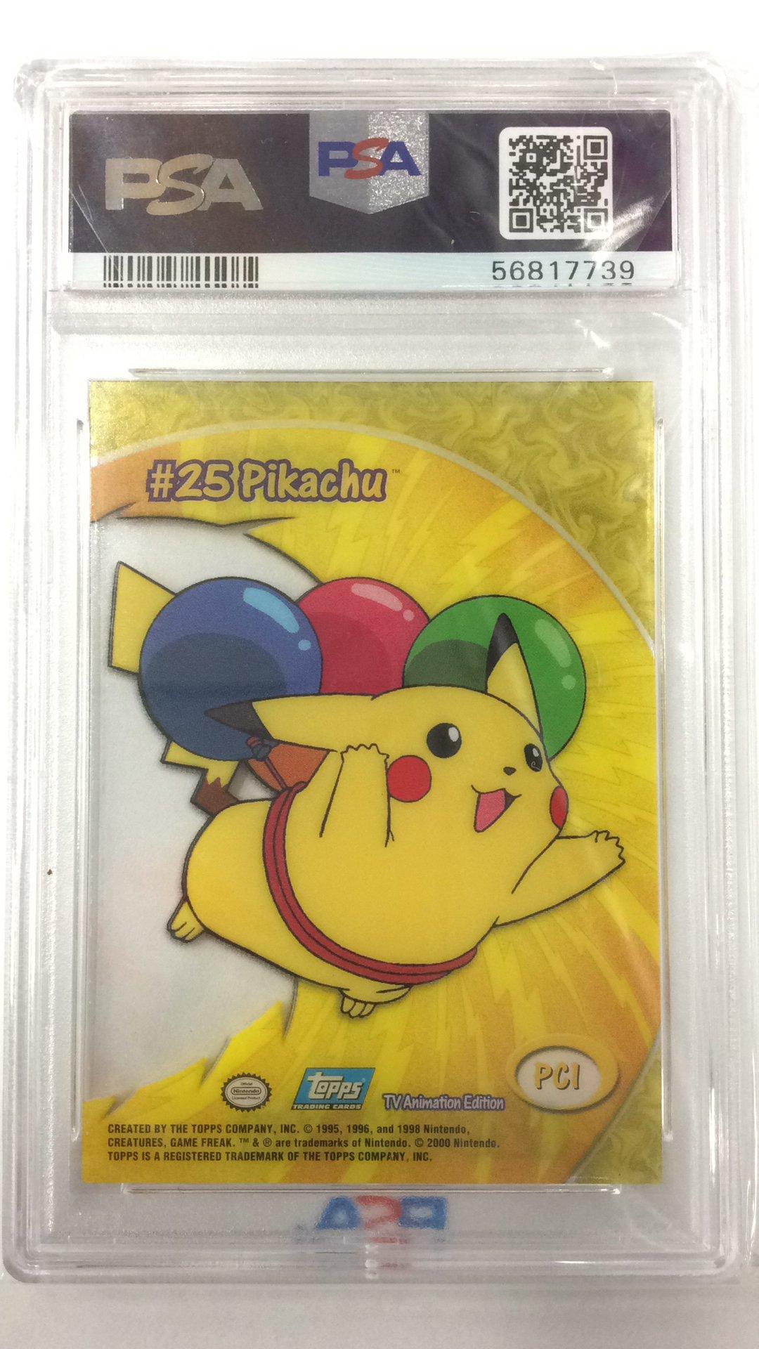 PSA 9 Topps Clear Card Flying Pikachu (Graded Card) – Phurion