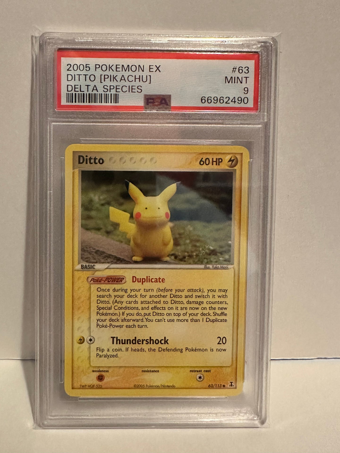 ditto pikachu pokemon card Ex Delta Species (Pikachu)Reverse Holo 63/113 Grail Collectibles AZ or Paralyzed 2007 Pokemon Japanese Mini Kids