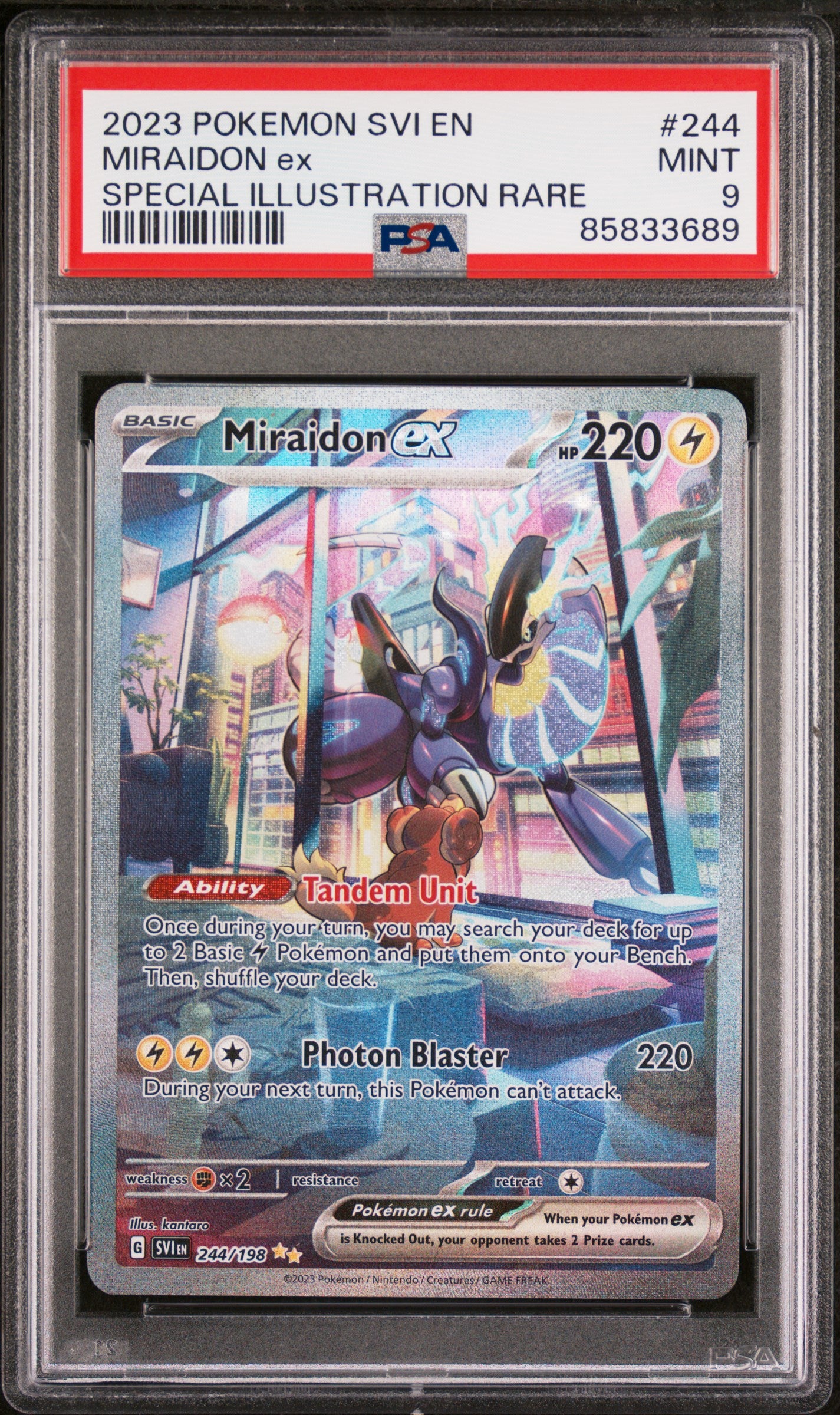 PSA 9 Miraidon ex Special Art Rare (Graded Card)