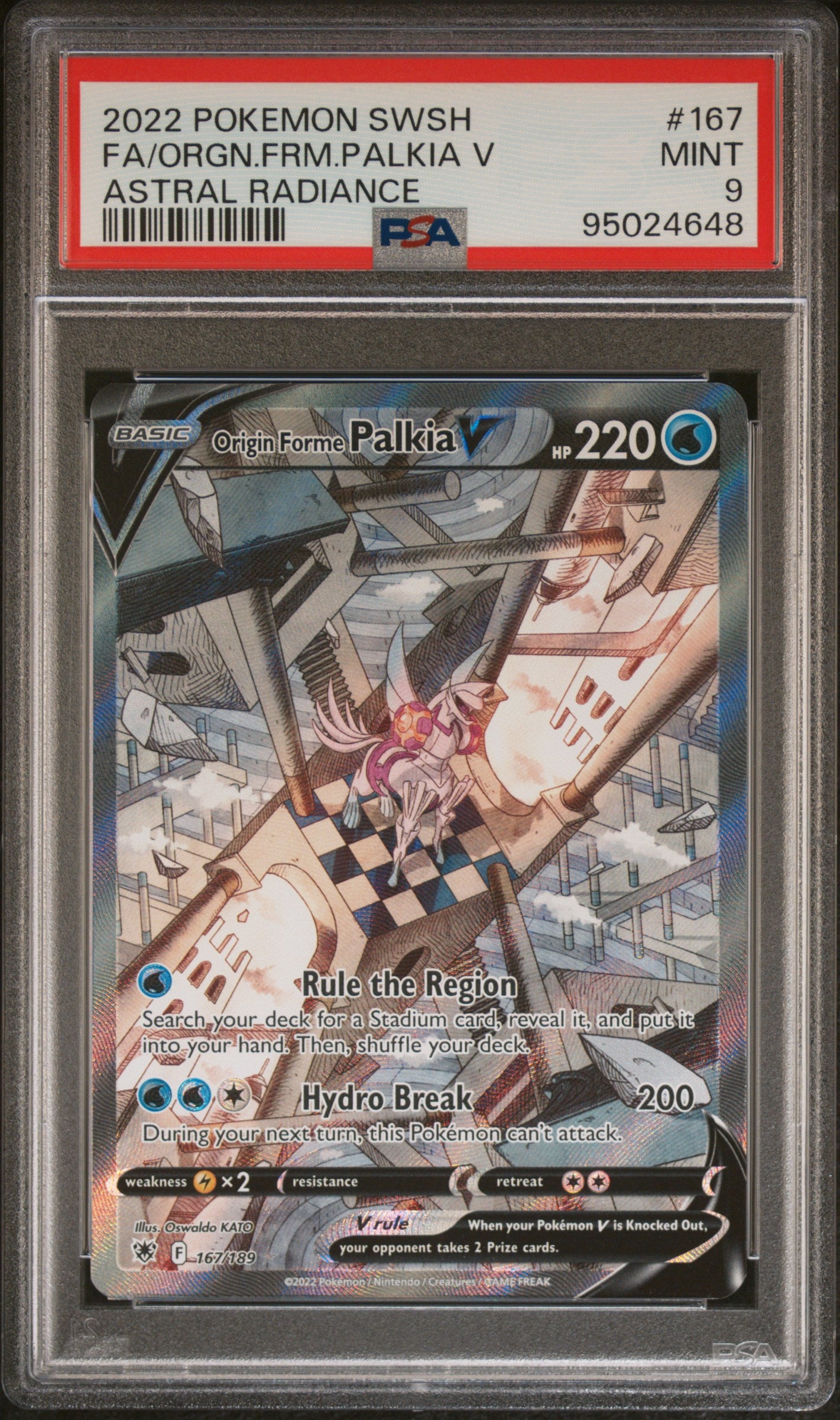 PSA 9 Origin Forme Palkia V Alt Art (Graded Card) PSA 9 Origin Forme Palkia V Alt Art (Graded Card)