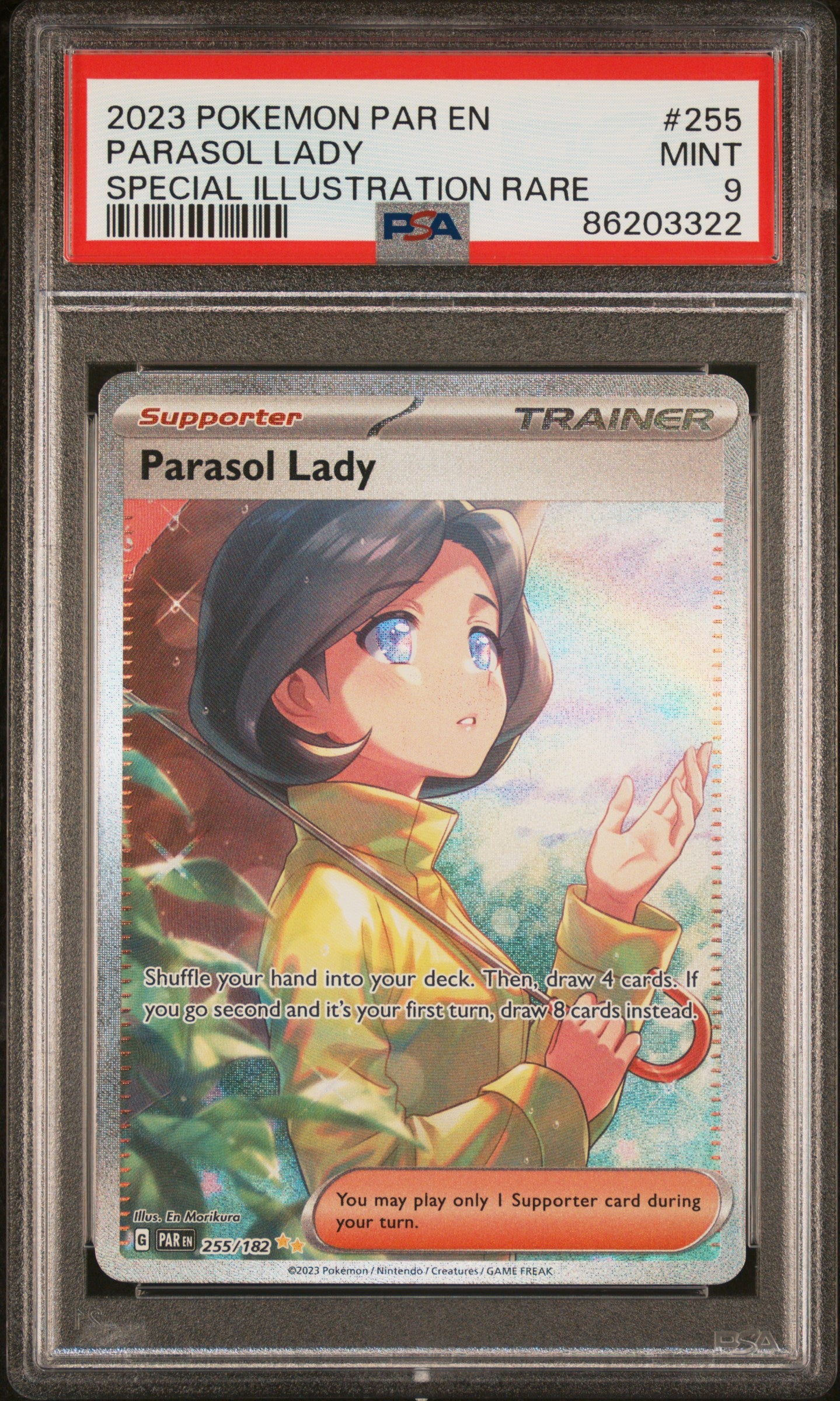 PSA 9 Parasol Lady SAR (Graded Card)