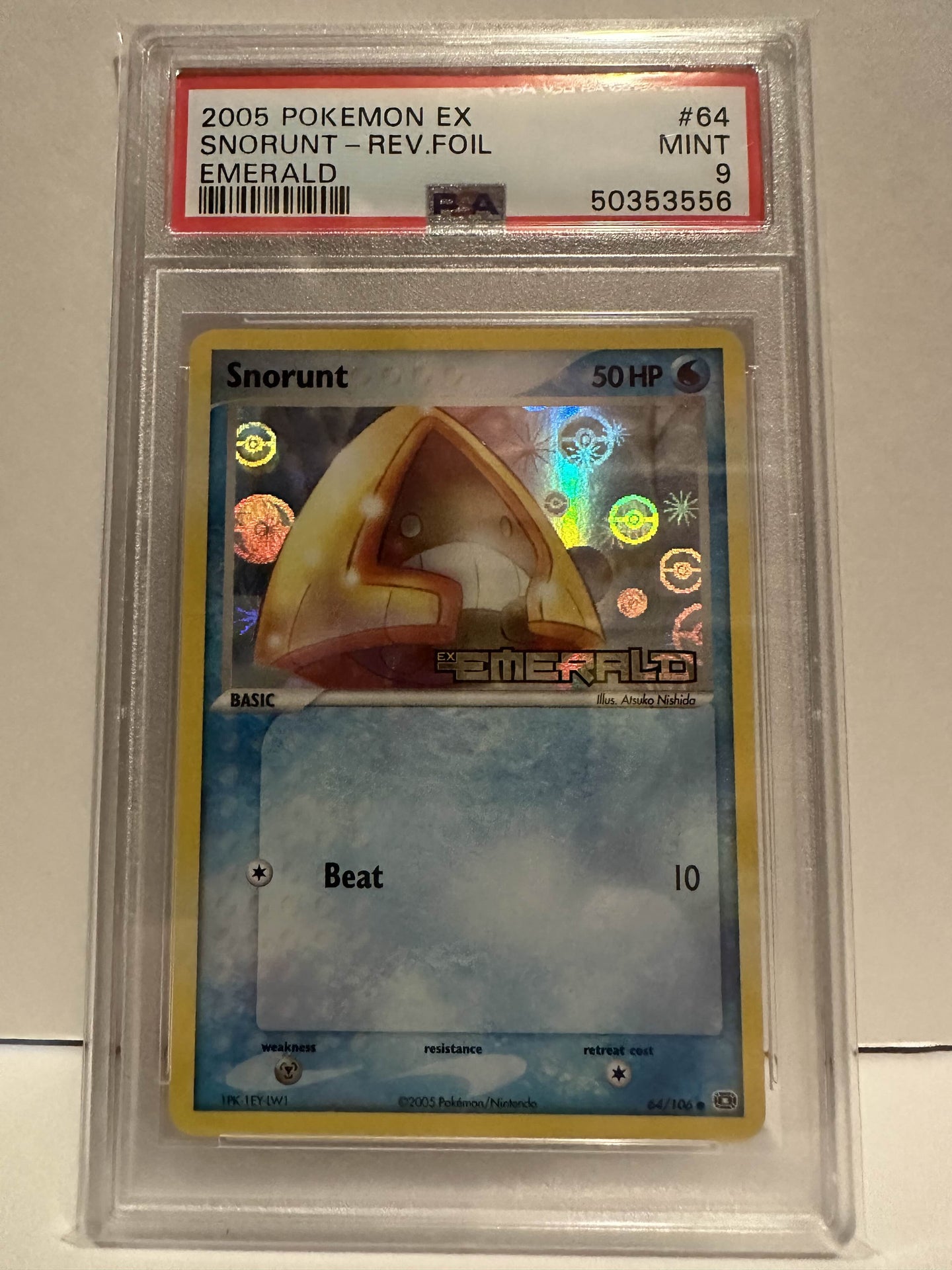 PSA 9 Snorunt Reverse Holo (Graded Card)