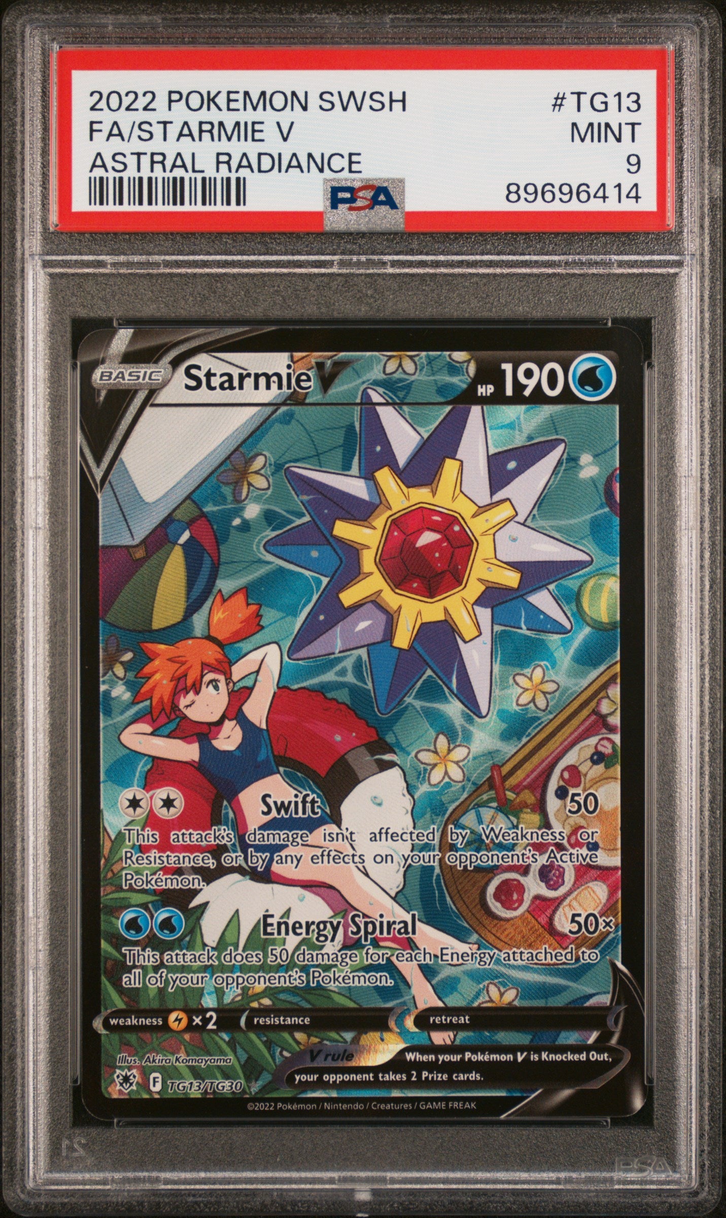 PSA 9 Misty's Starmie Trainer Gallery Full Art (Graded Card) Phurion PSA 9 Misty's Starmie Trainer Gallery Full Art (Graded Card) Phurion