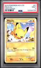 Load image into Gallery viewer, PSA 9 Pikachu HGSS Undaunted Common (Graded Card)
