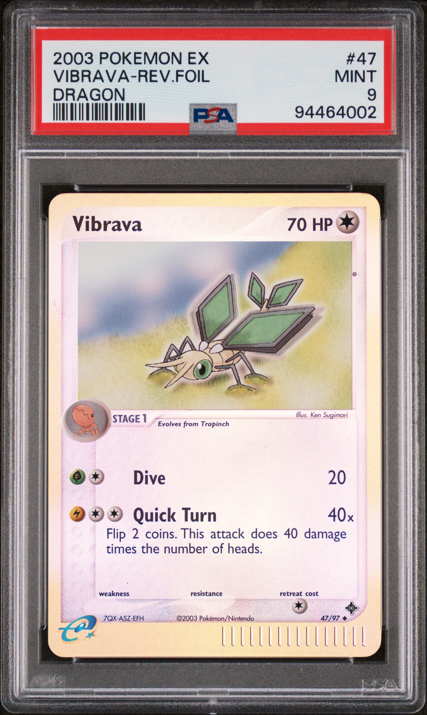 PSA 9 Vibrava Reverse Holo (Graded Card) Phurion PSA 9 Vibrava Reverse Holo (Graded Card) Phurion