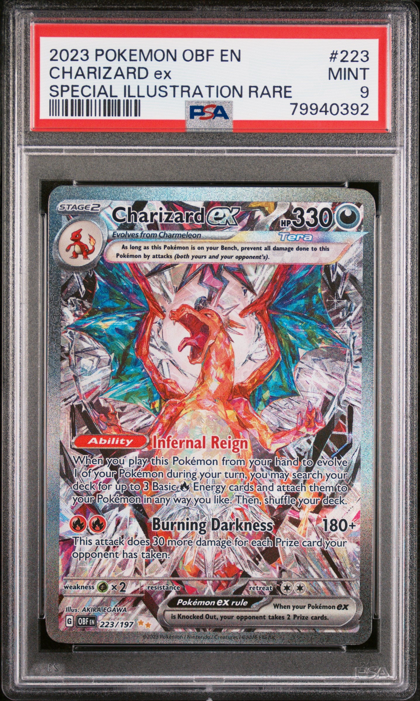 charizard pokemon card psa 9 PSA 9 Charizard ex SAR (Graded Card) – Phurion
