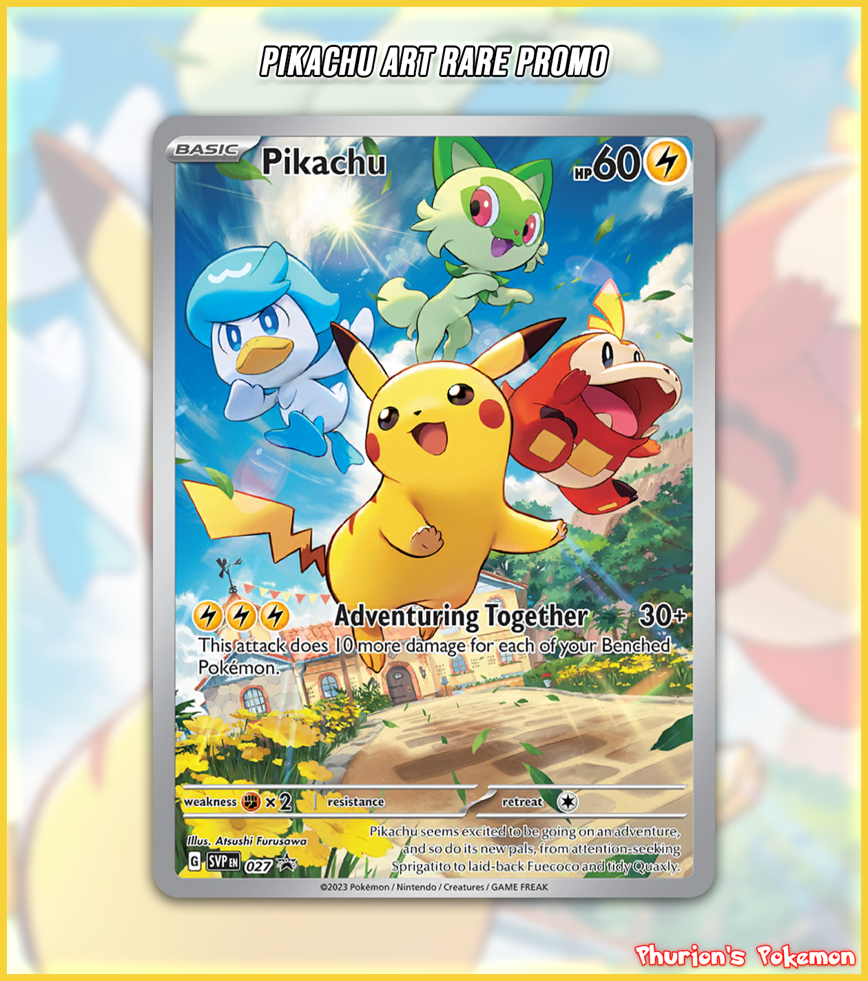 Pikachu Art Rare ETB Promo (Singles) (Promos) Phurion Pikachu Art Rare ETB Promo (Singles) (Promos) Phurion