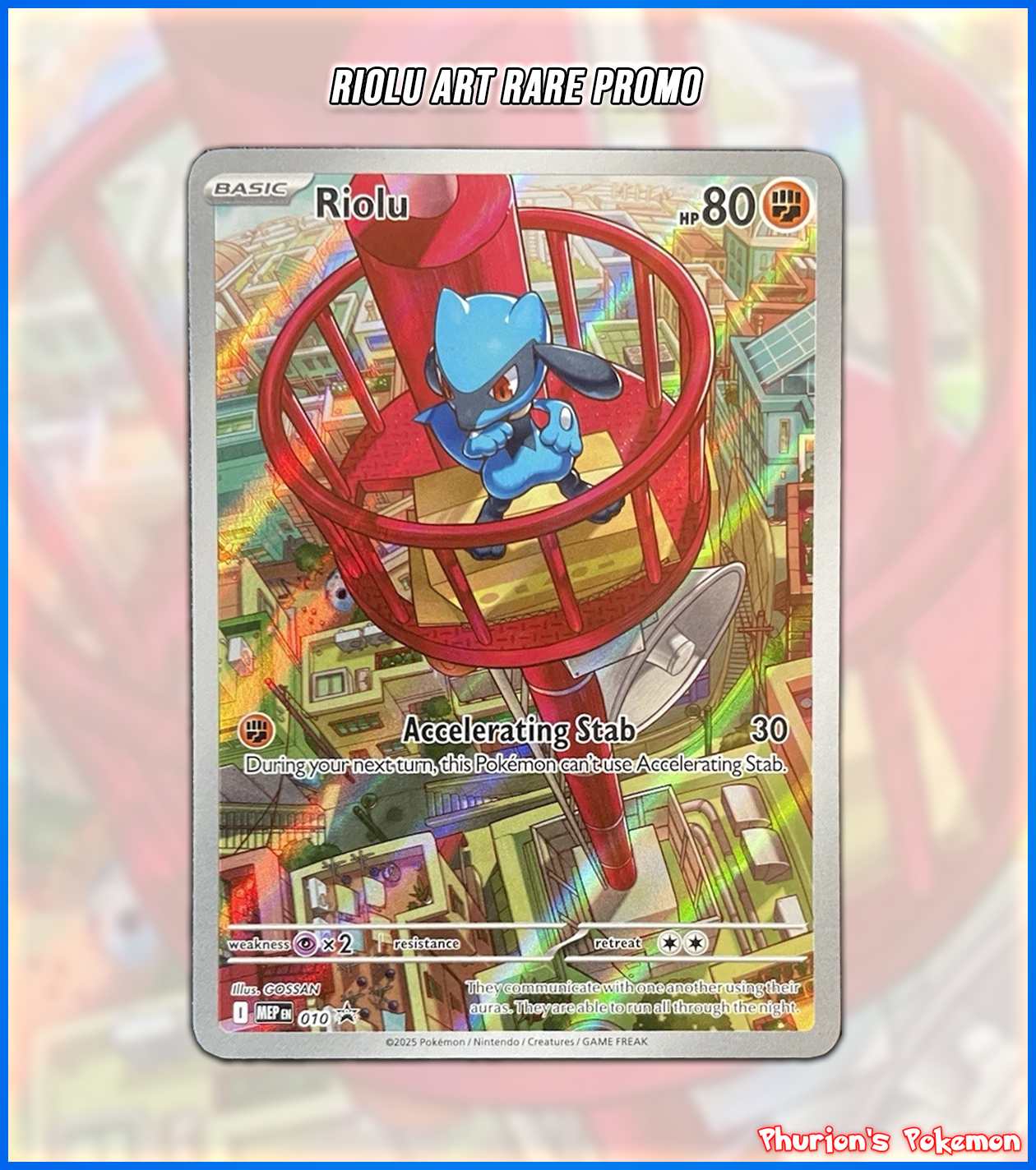 riolu pokemon card full art Riolu Art Rare ETB Promo (Singles) (Promos) – Phurion