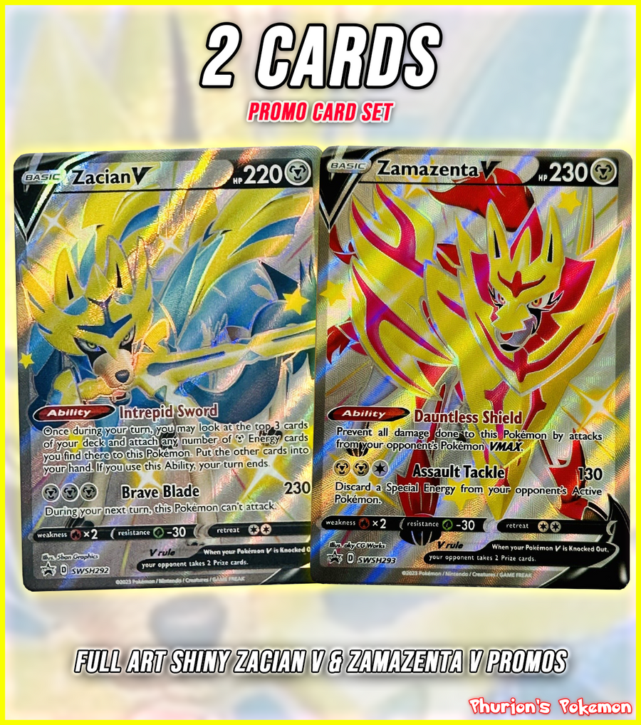 Shiny Zacian & Zamazenta V Promo Bundle (singles) (promos) – Phurion