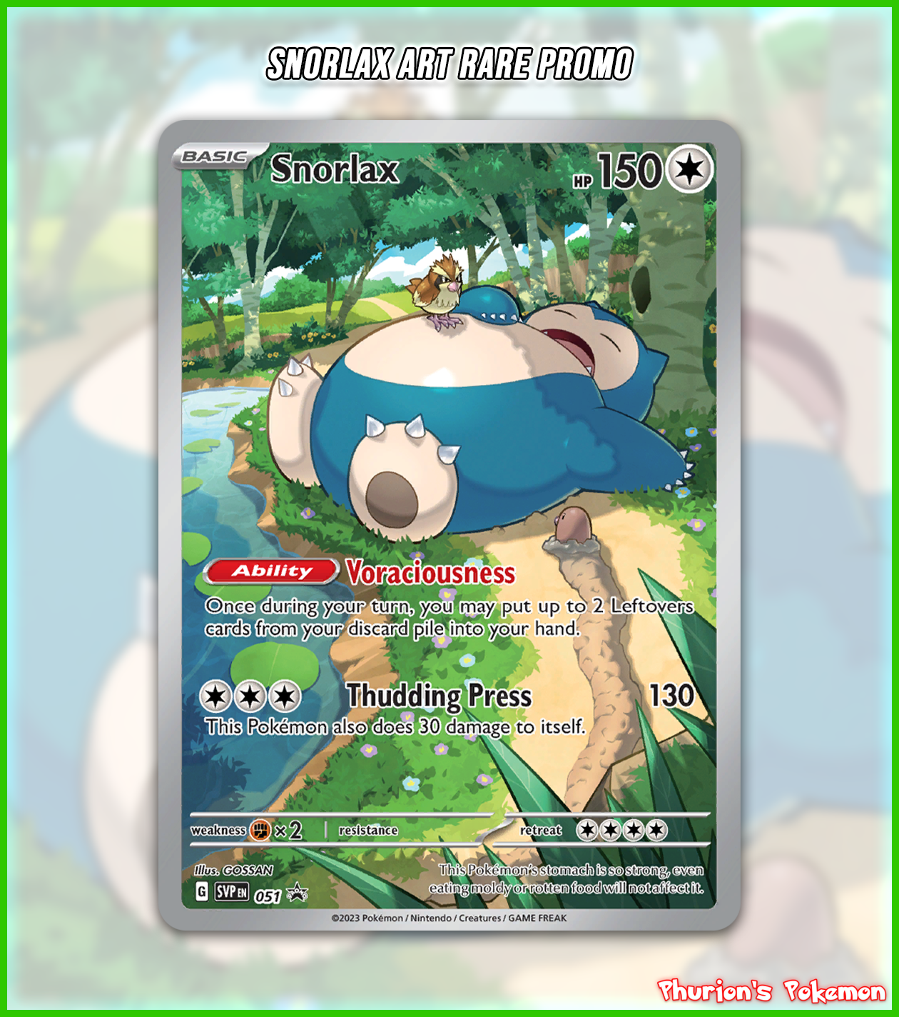 rare cards in trick or trade 2024 Snorlax Art Rare ETB Promo (Singles) (Promos) – Phurion
