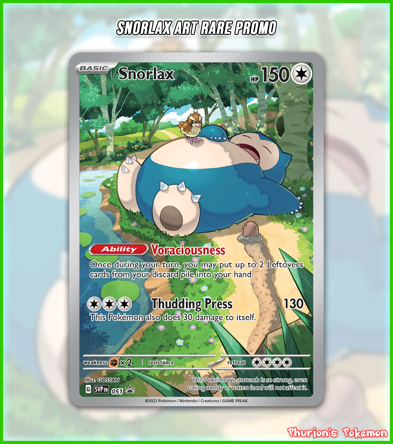 Snorlax Art Rare ETB Promo (Singles) (Promos)