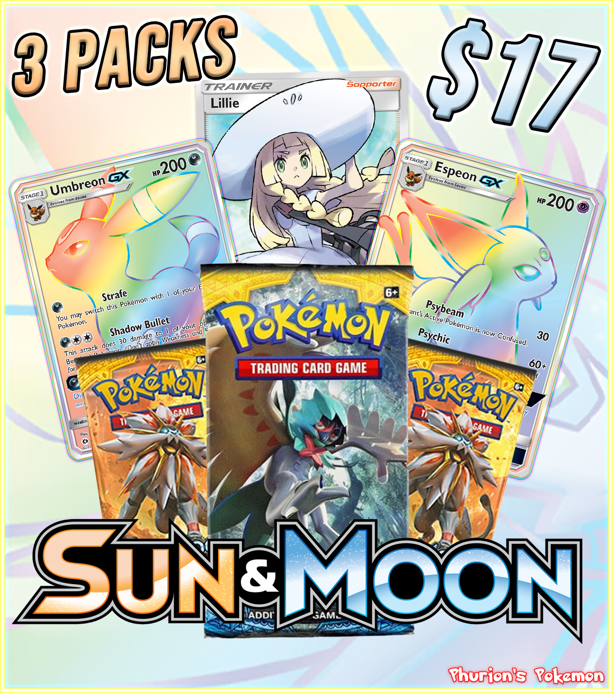 Sun & Moon Base Set 3x Pack (Personal Break)