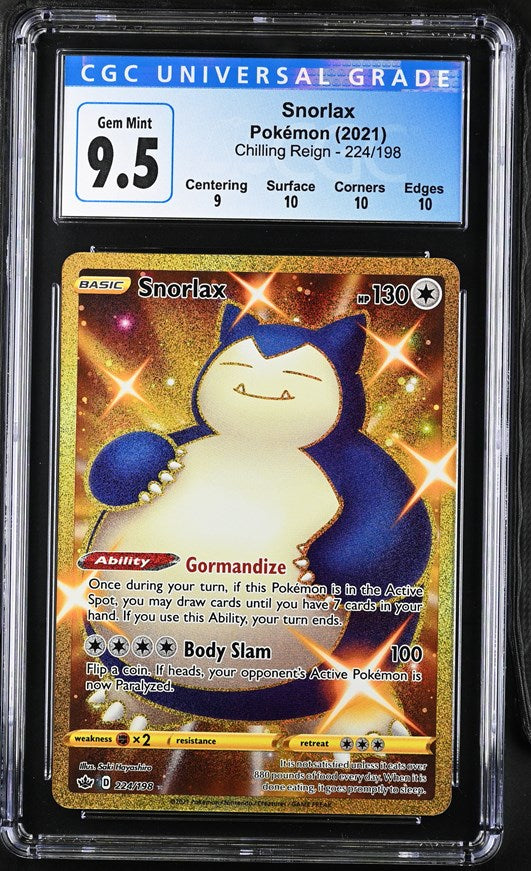 CGC 9.5 Snorlax Gold Shiny (Graded Card)
