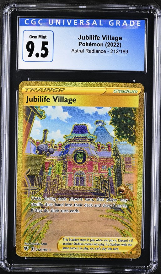 CGC 9.5 Jubilife Village Gold Stadium (Graded Card)