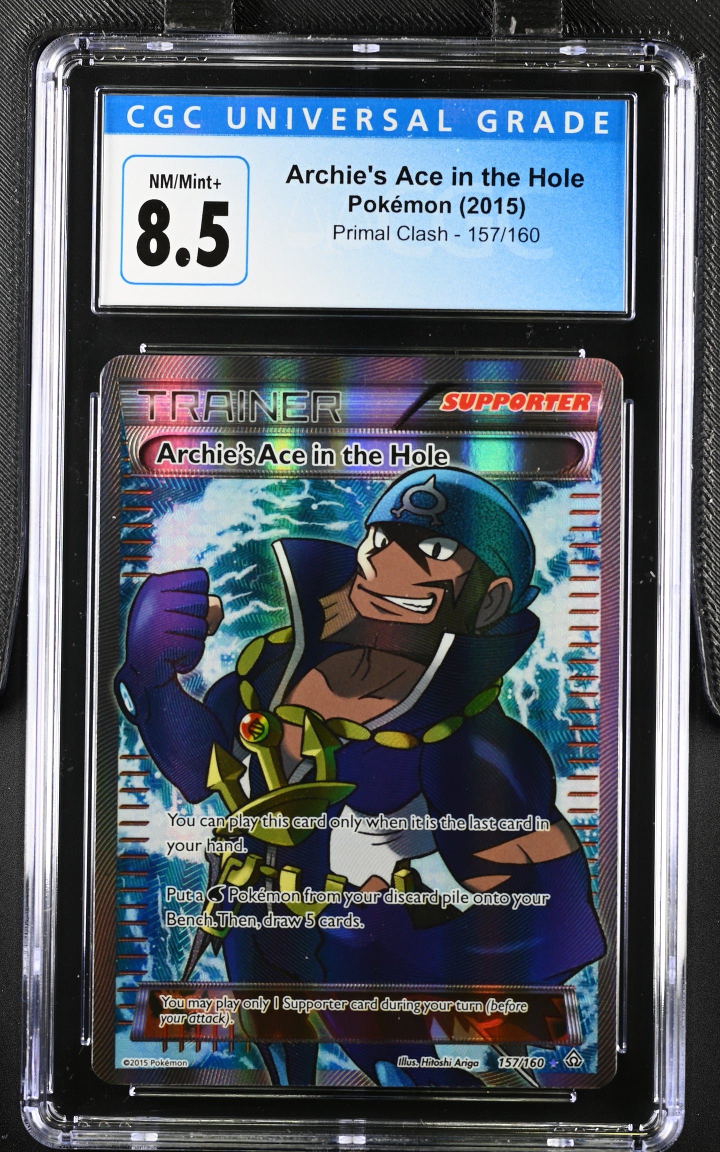 Archie's Inventions Card CGC 8.5 Archie's Ace in the Hole Full Art Trainer (Graded Card ...