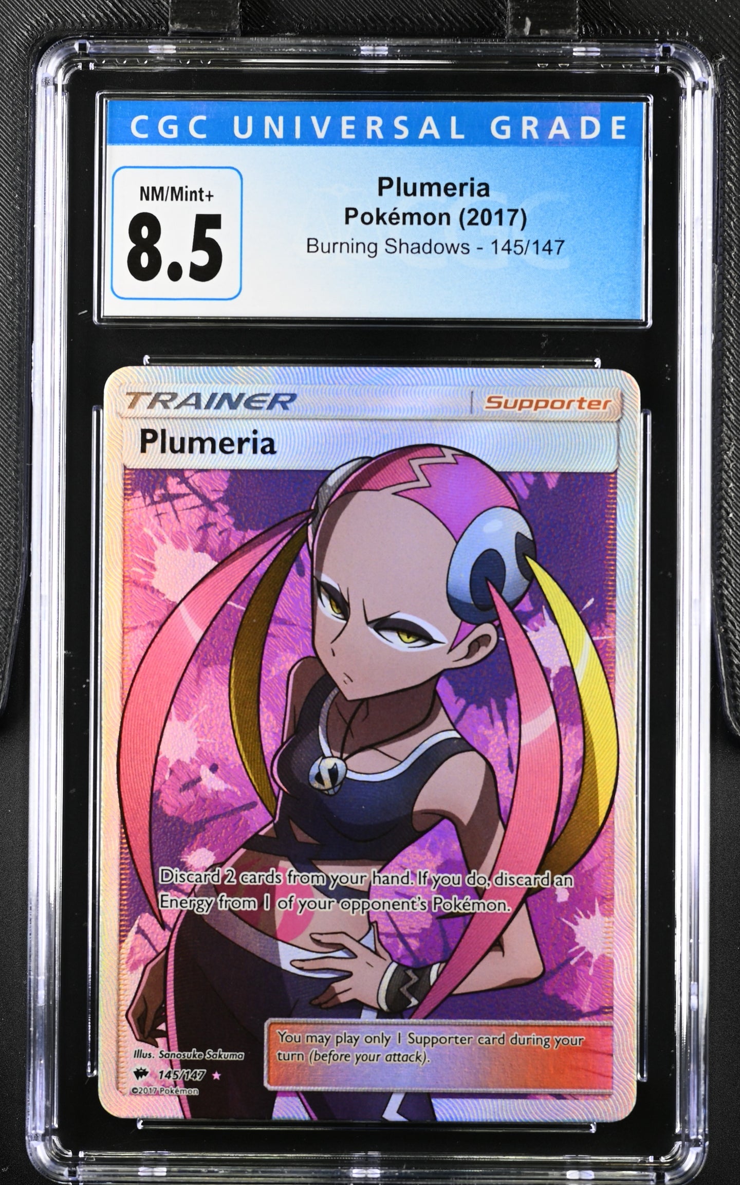 CGC 8.5 Plumeria Full Art Trainer (Graded Card)