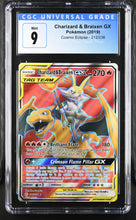 Load image into Gallery viewer, CGC 9 Charizard &amp; Braixen GX Full Art (Graded Card)

