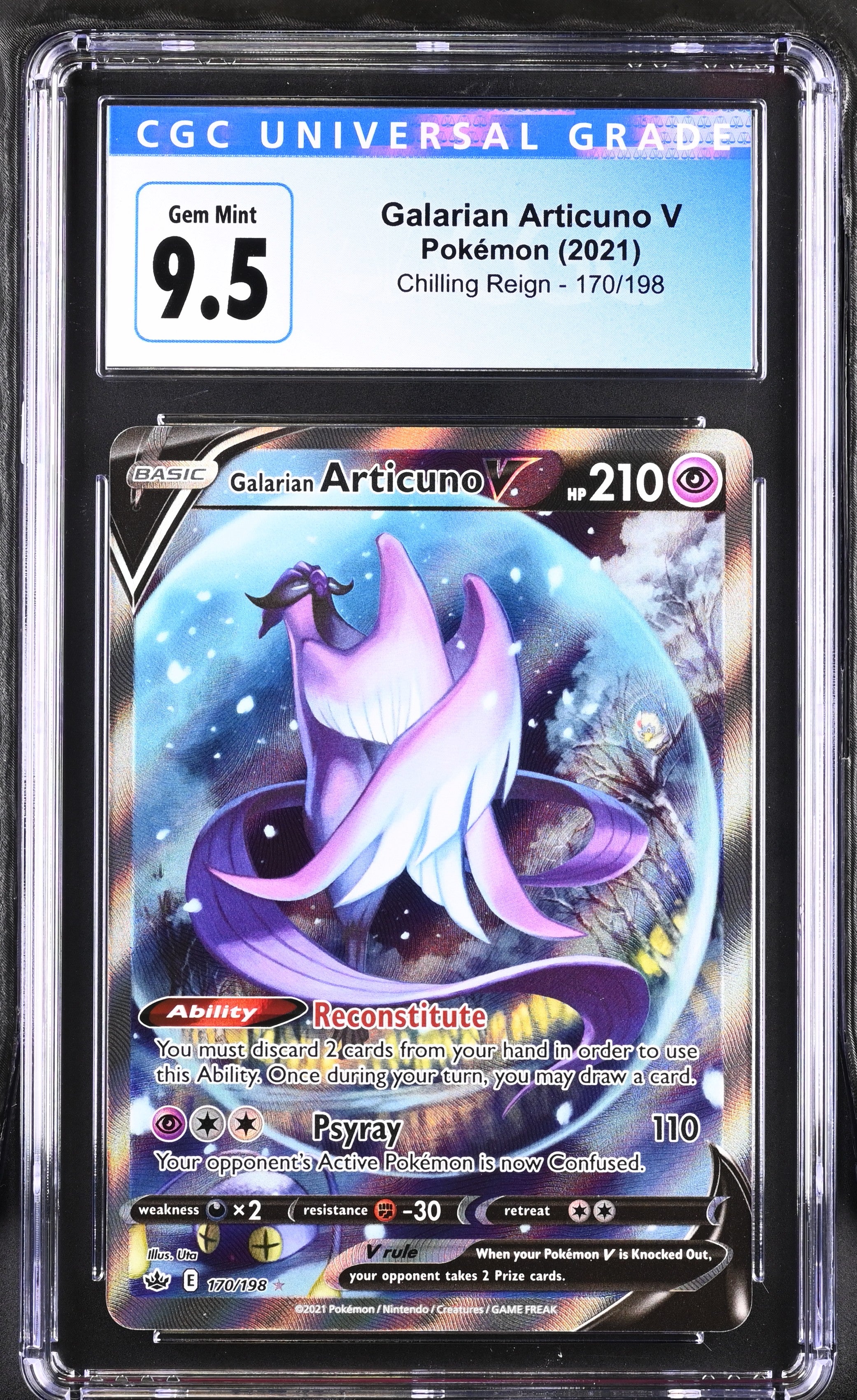 Galarian Articuno V - Chilling Reign Pokémon card 170/198