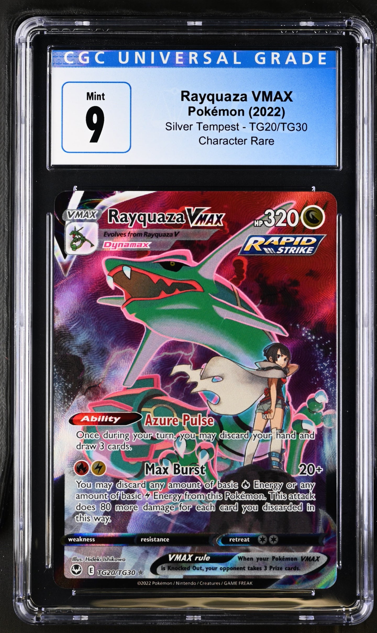 CGC 9 Rayquaza VMAX Character Rare (Graded Card)