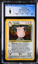 Load image into Gallery viewer, CGC 9 Clefable No Set Symbol Holo (Graded Card)
