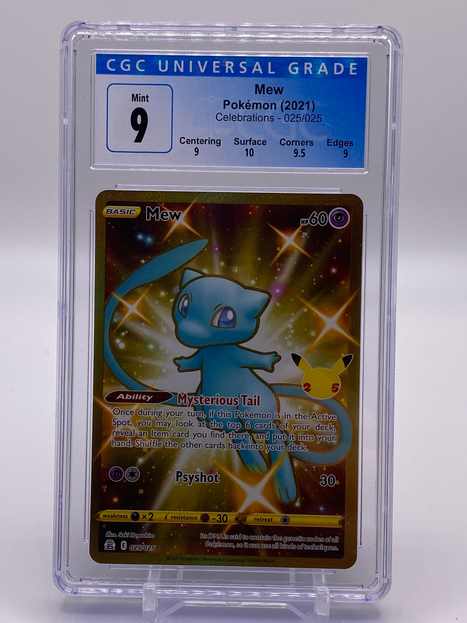 mew graded card CGC 9 Gold Shiny Mew (Graded Card) – Phurion