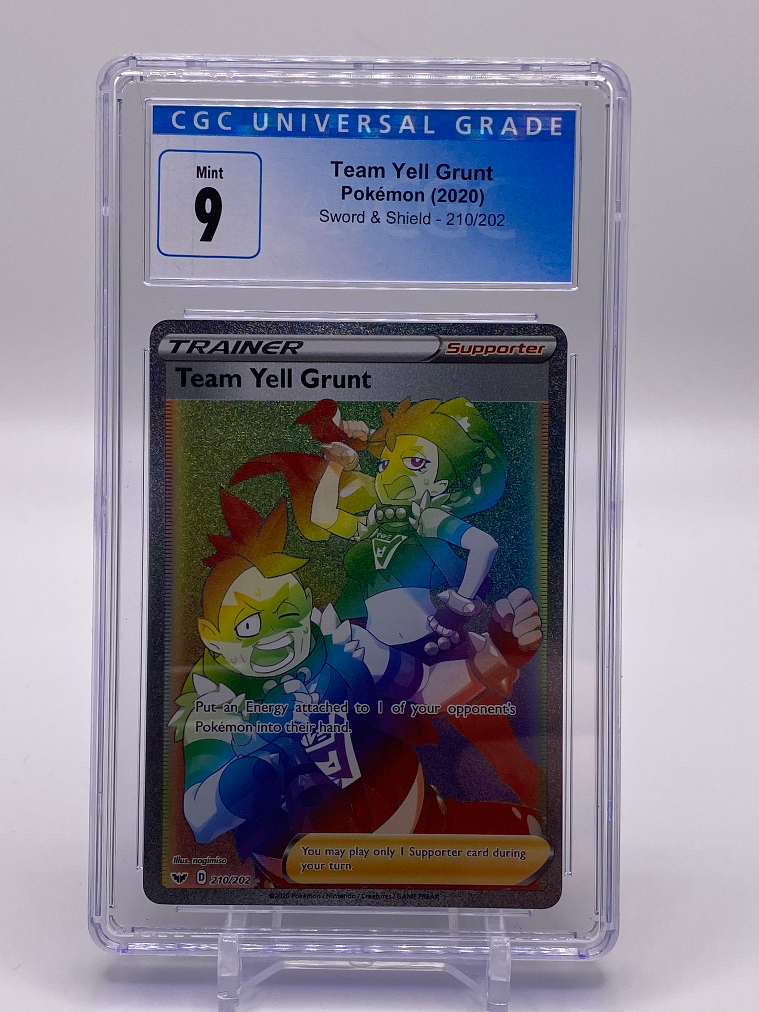 team yell grunt pokemon card price Full Art - 202/202 - Sword & Shield Supporter / / Card Text team yell grunt pokemon card