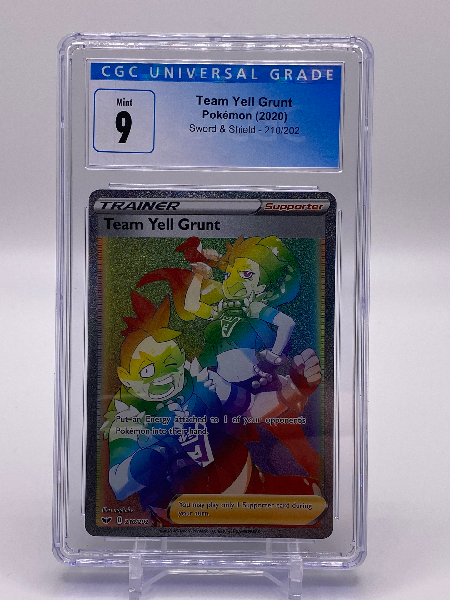 CGC 9 Team Yell Grunt Rainbow (Graded Card)