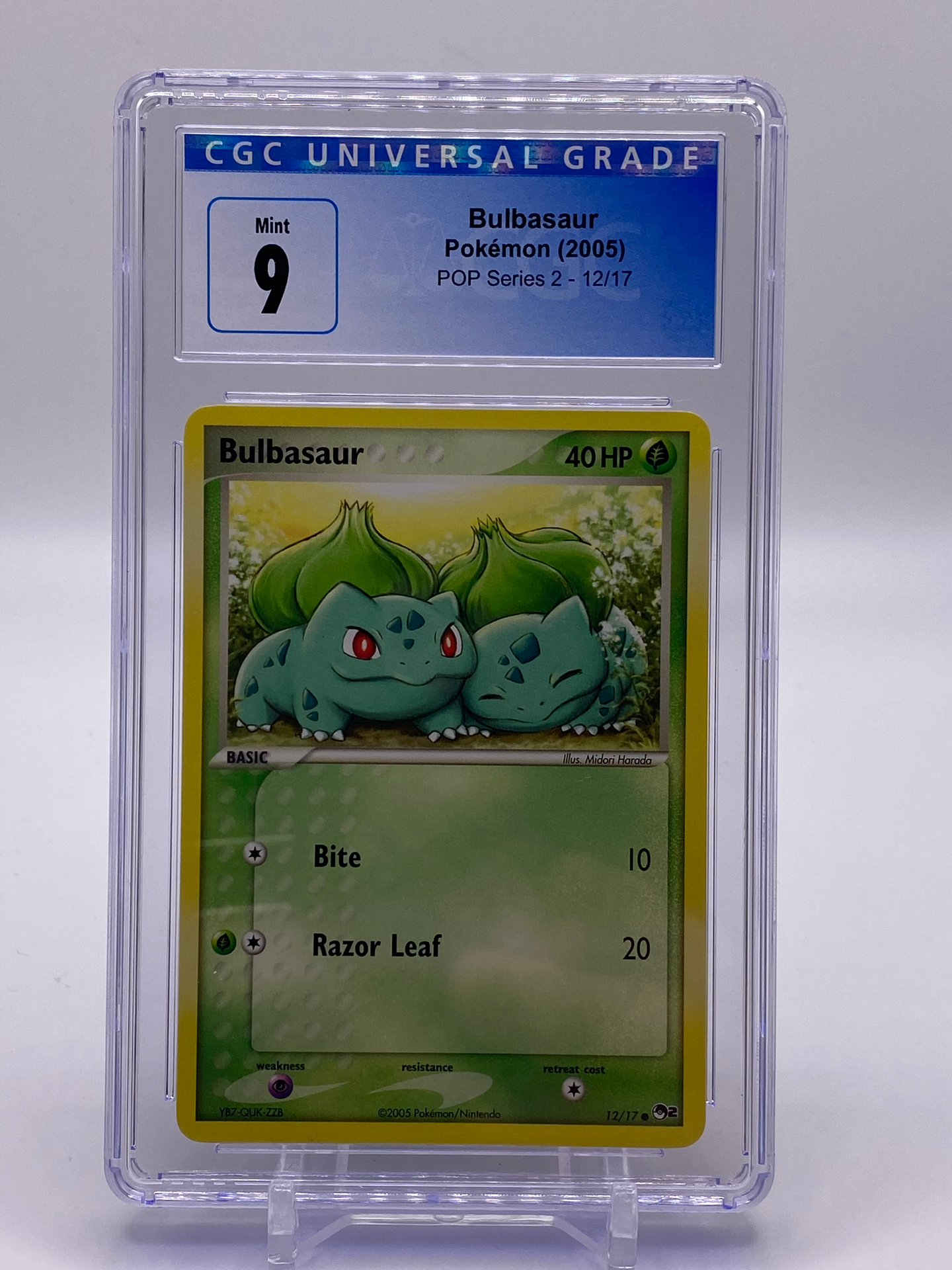 CGC 9 POP Series Bulbasaur (Graded Card)