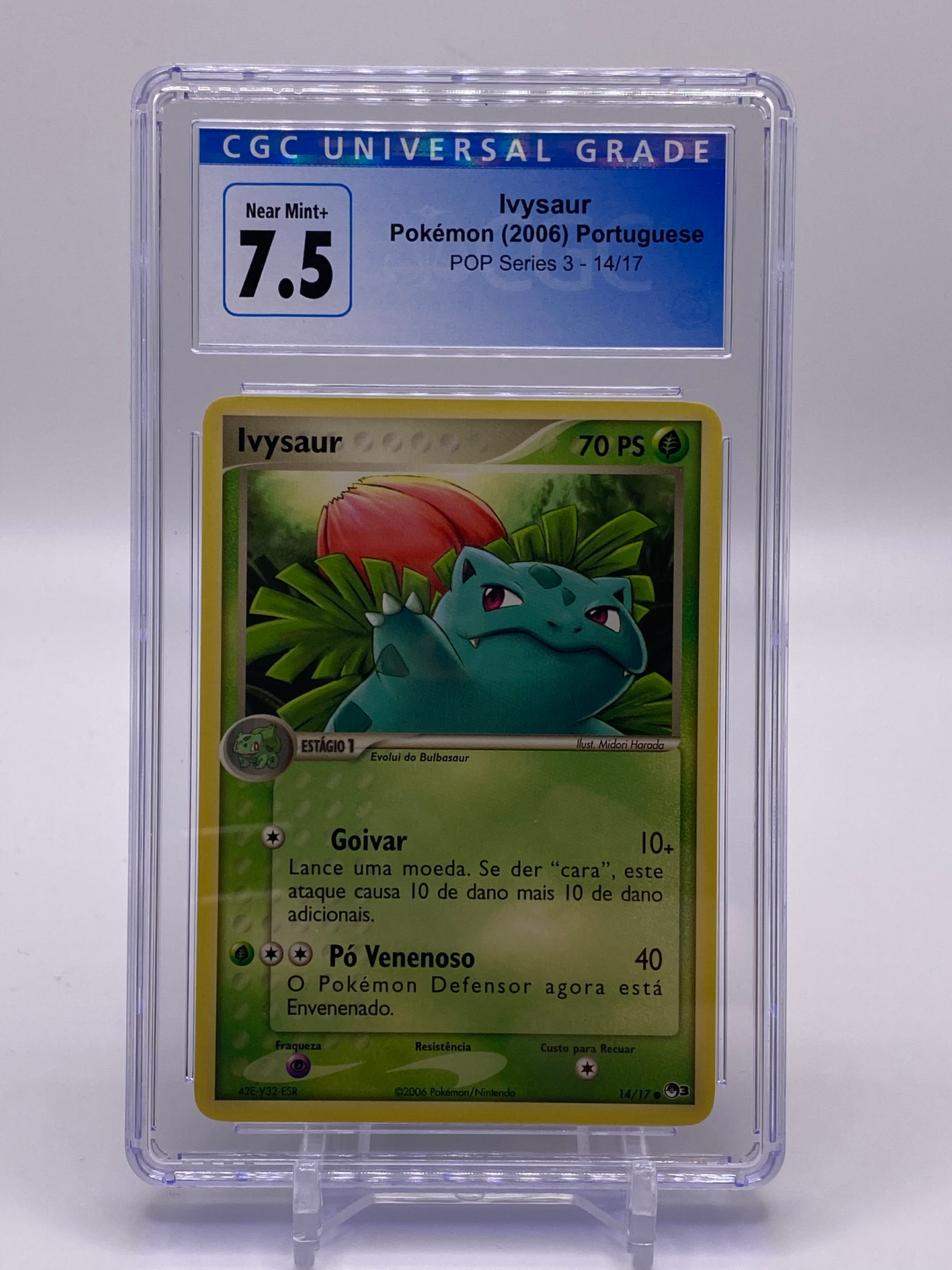 CGC 7.5 Portuguese POP Series Ivysaur (Graded Card) Phurion CGC 7.5 Portuguese POP Series Ivysaur (Graded Card) Phurion
