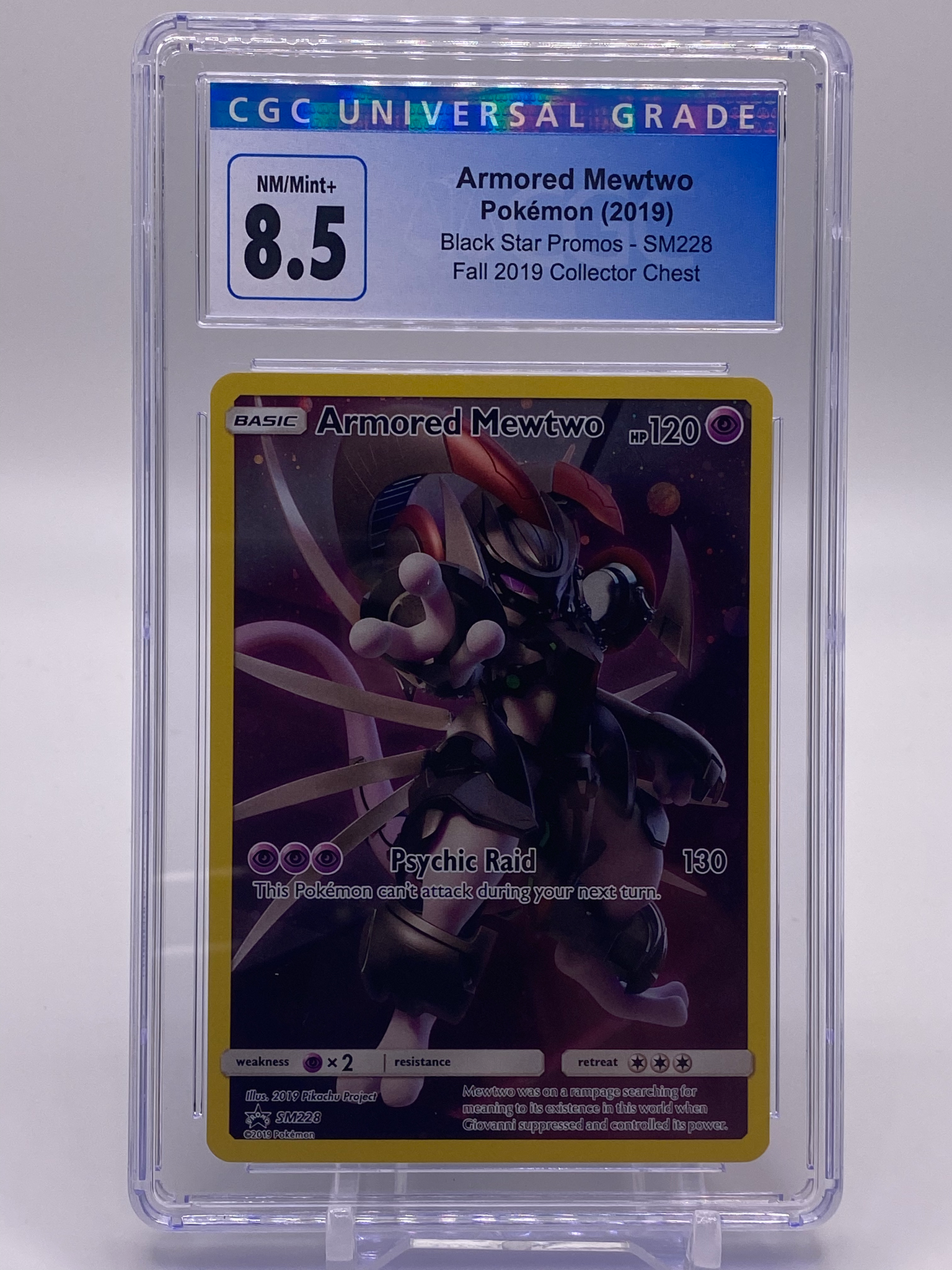 pokemon armored mewtwo card CGC 8.5 Armored Mewtwo Holo (Graded Card) – Phurion