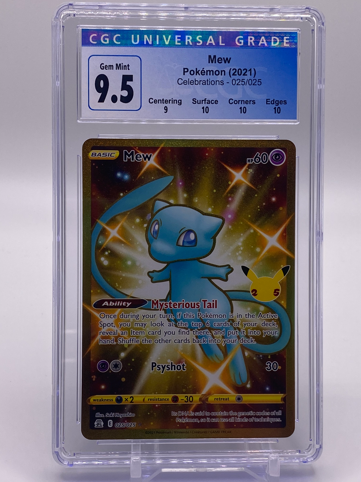 shiny gold mew pokemon card CGC 9.5 Gold Shiny Mew (Graded Card) – Phurion