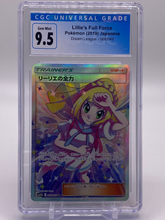 Load image into Gallery viewer, CGC 9.5 Japanese Lillie&#39;s Full Force Full Art Trainer (Graded Card)
