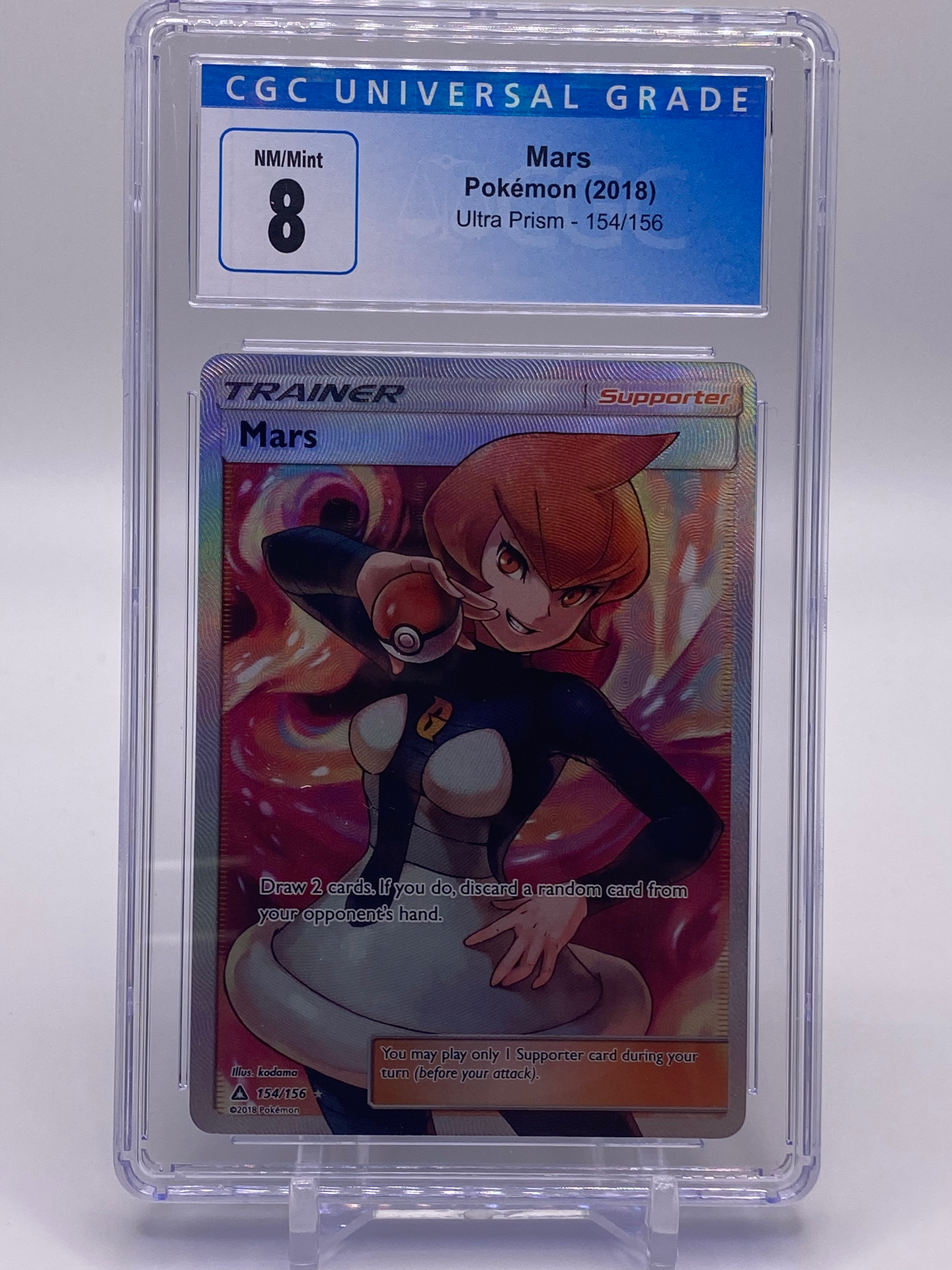 CGC 8 Mars Full Art Trainer (Graded Card)