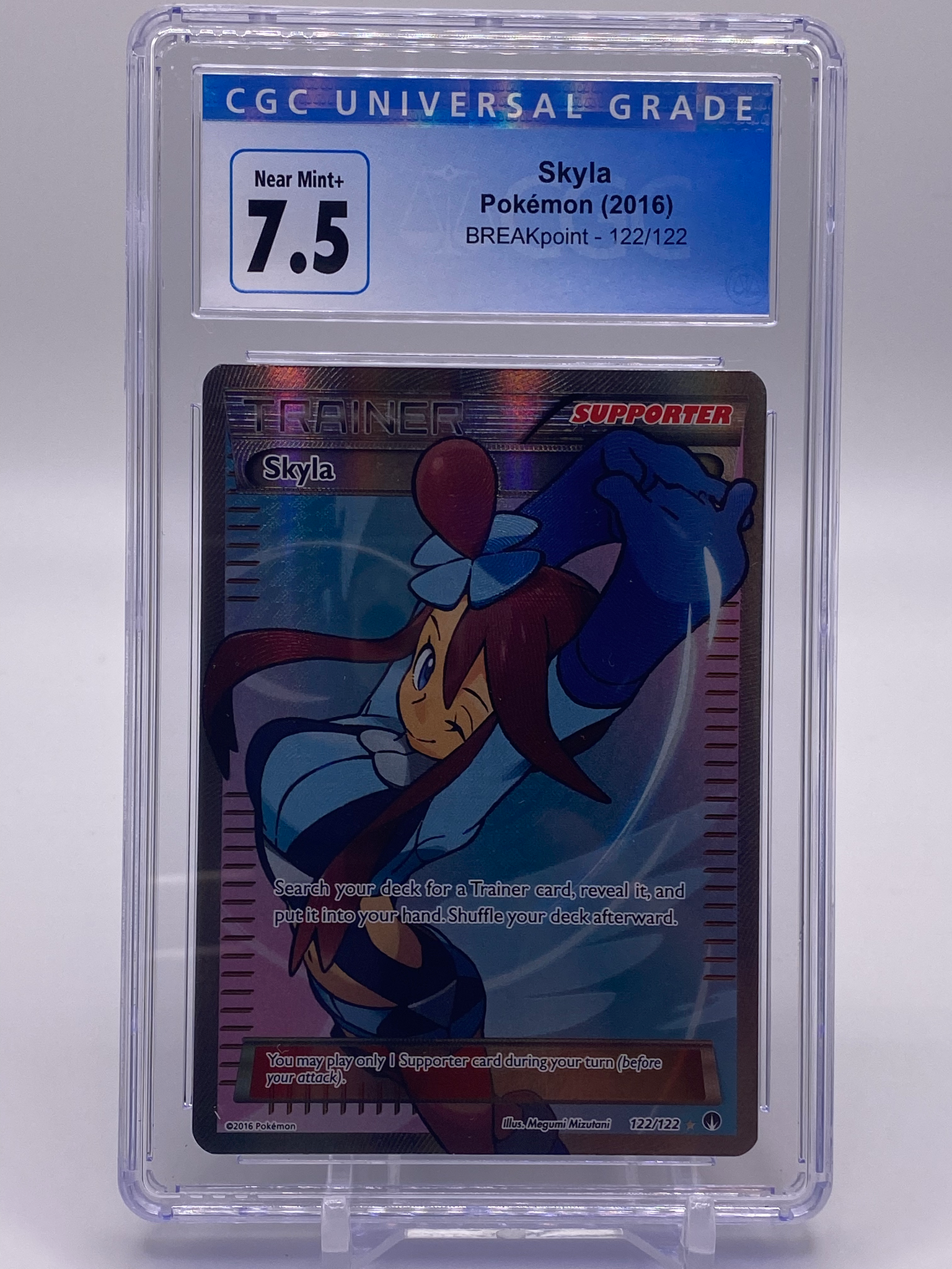 CGC 7.5 Skyla Full Art Trainer (Graded Card) Phurion CGC 7.5 Skyla Full Art Trainer (Graded Card) Phurion