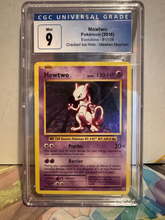 Load image into Gallery viewer, CGC 9 Mewtwo Cracked Ice Holo (Graded Card)
