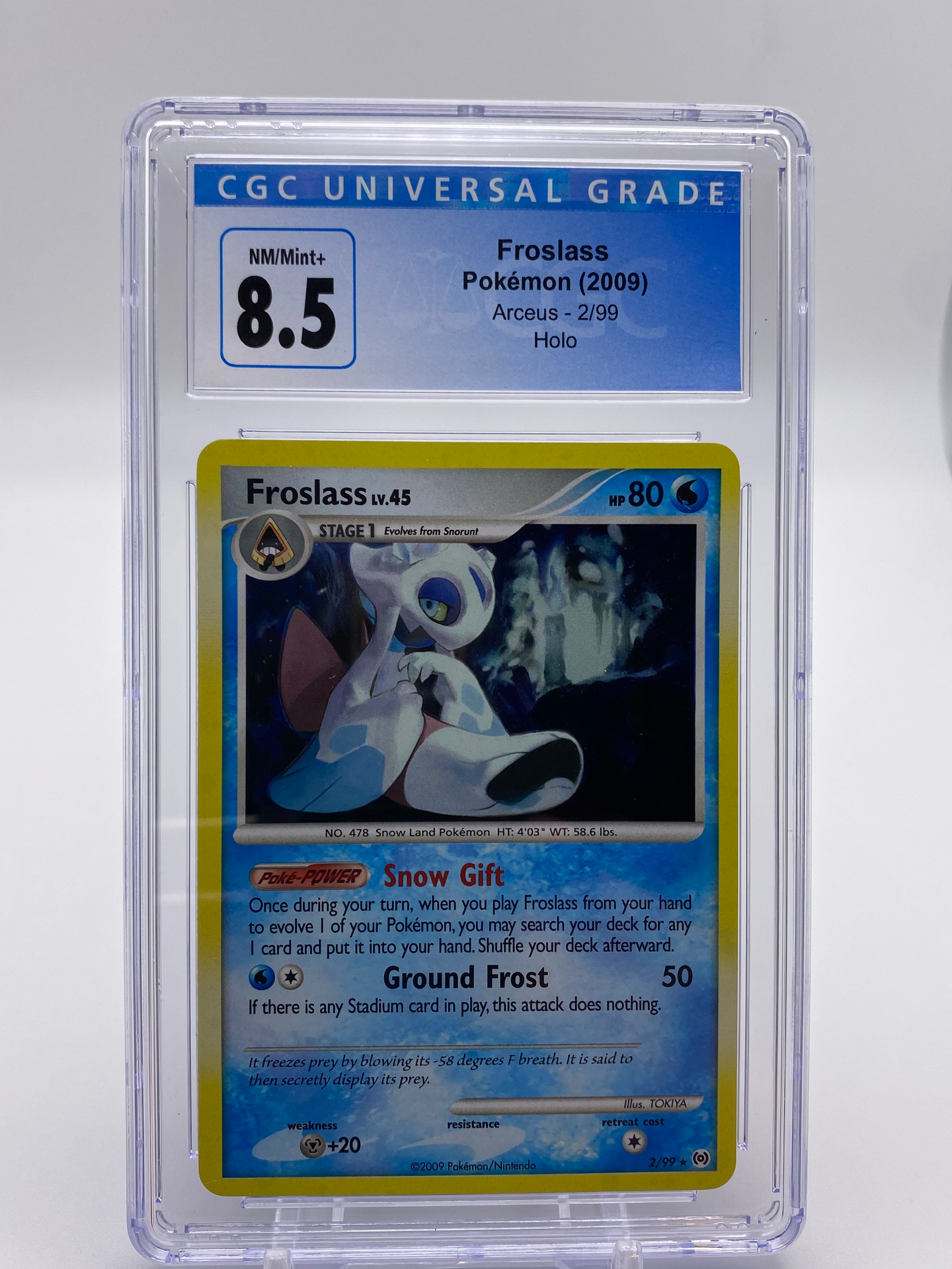 CGC 8.5 Froslass Holo (Graded Card)